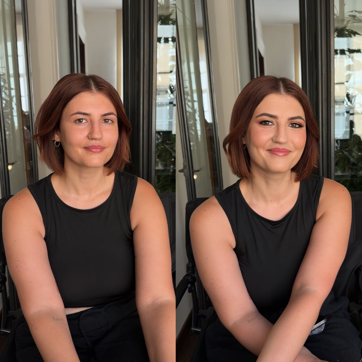 a girl with natural soft makeup