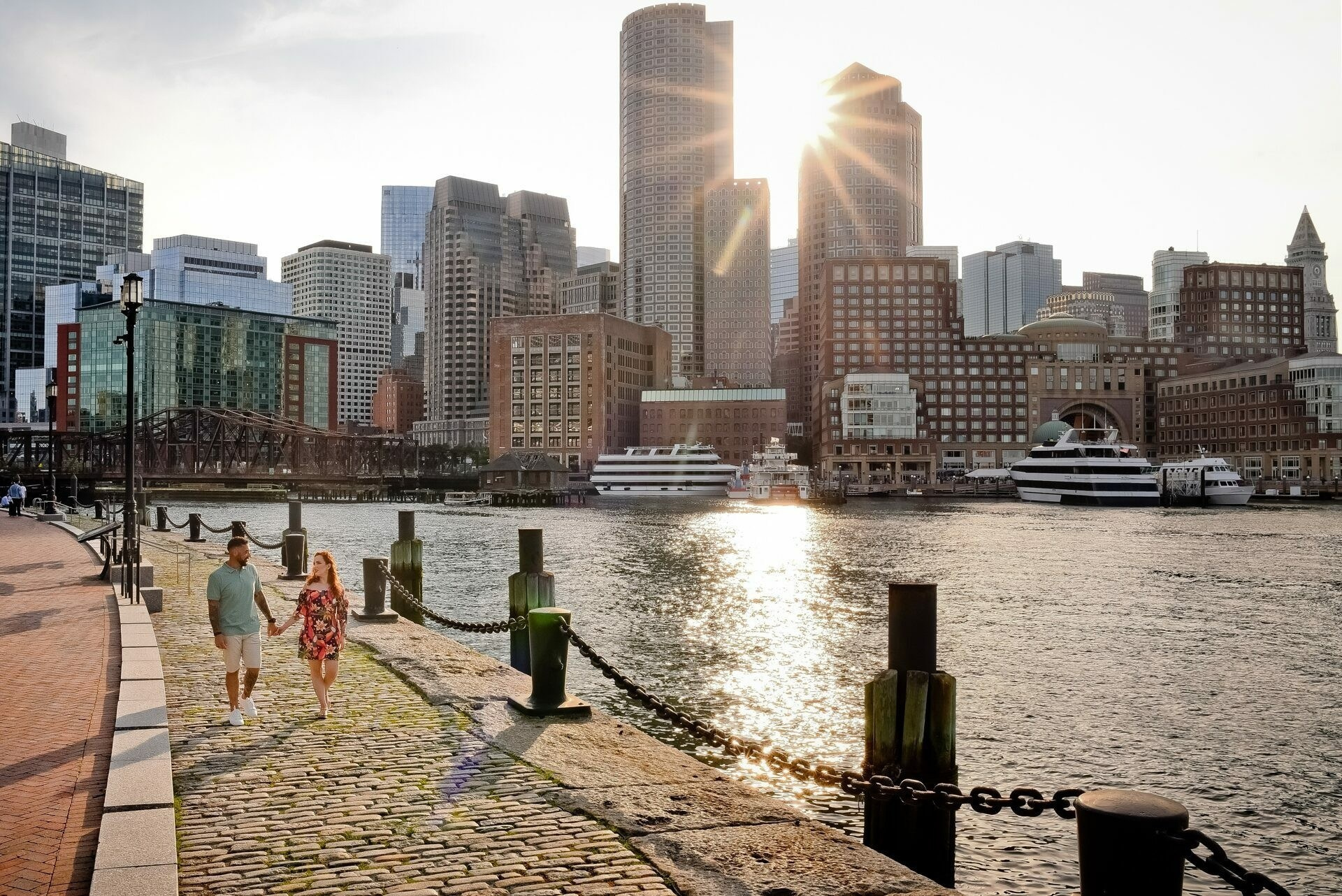 Exploring Love’s Canvas: Nagila and Ewerton’s Boston Photoshoot at Fan Pier Park. Wedding photographer in Orlando, Boston & New York Anderson Marques
