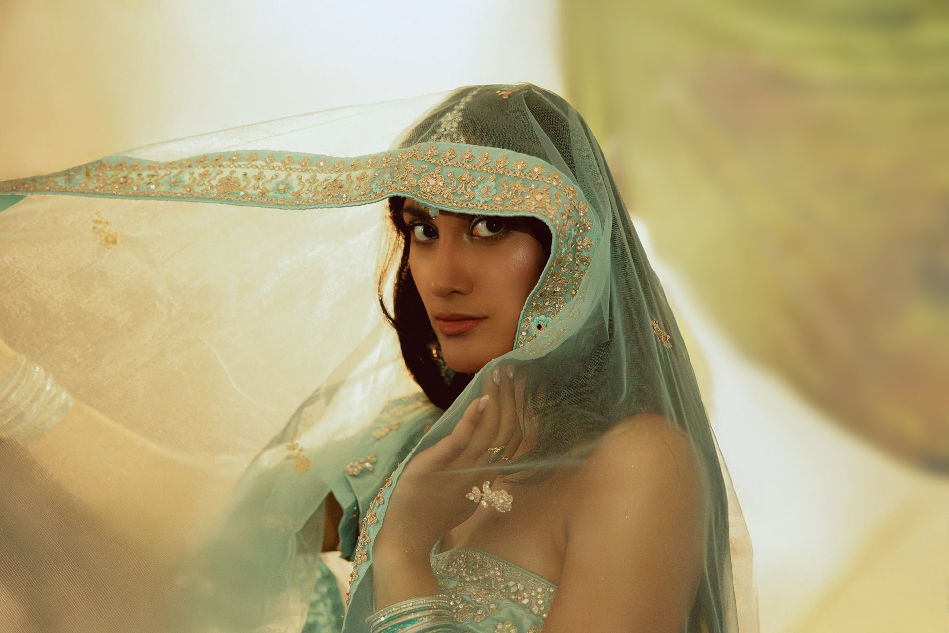 Dream Portrait in Traditional Indian Attire — Studio Photoshoot in Rotterdam. Romantic & Soulful Photography by Natalia Olhova in Rotterdam