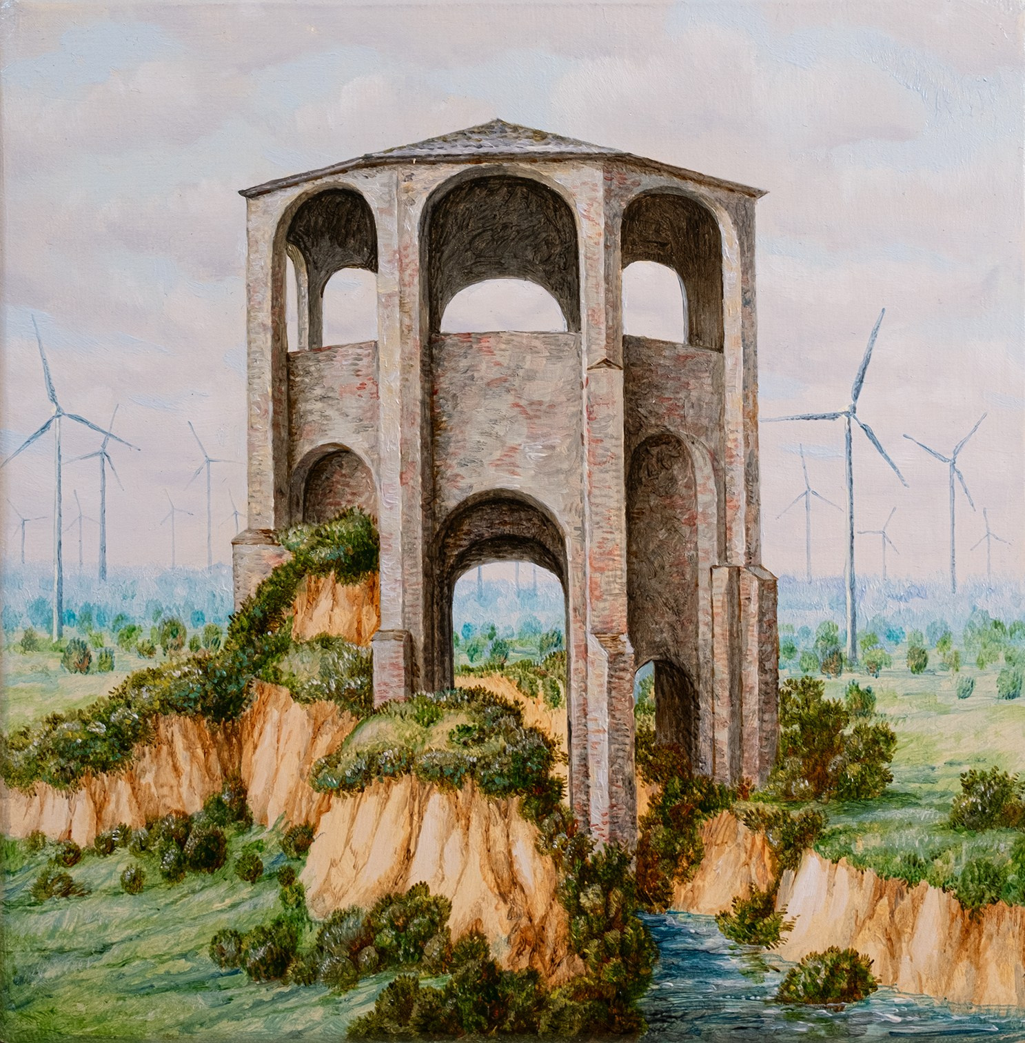 Tower and windmills. Paul Rog