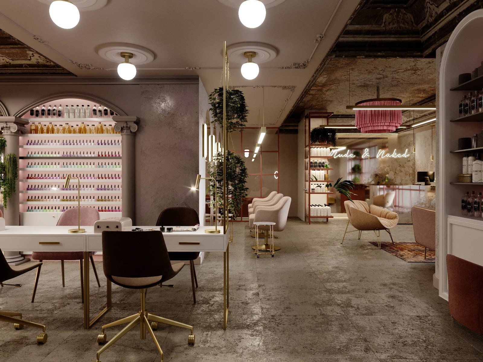 SPOT 2.55 / NUDE&NAKED. Дизайн интерьера и 3D-визуализация | AB Design Buro