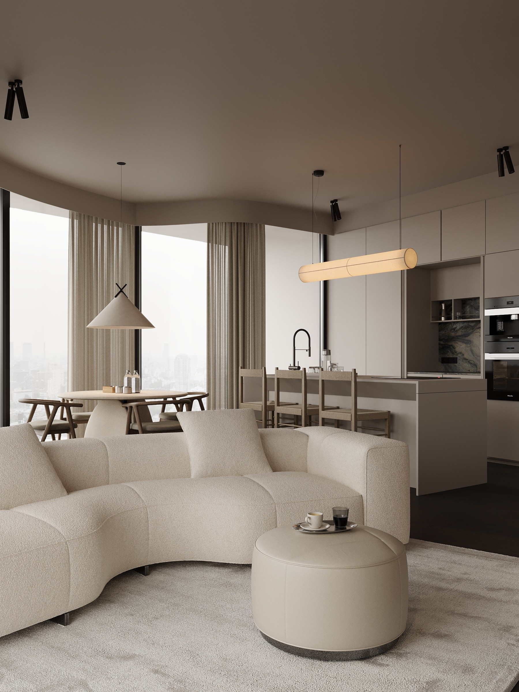 Flat in Eurovea Tower. LOLEYLO.INTERIORS
