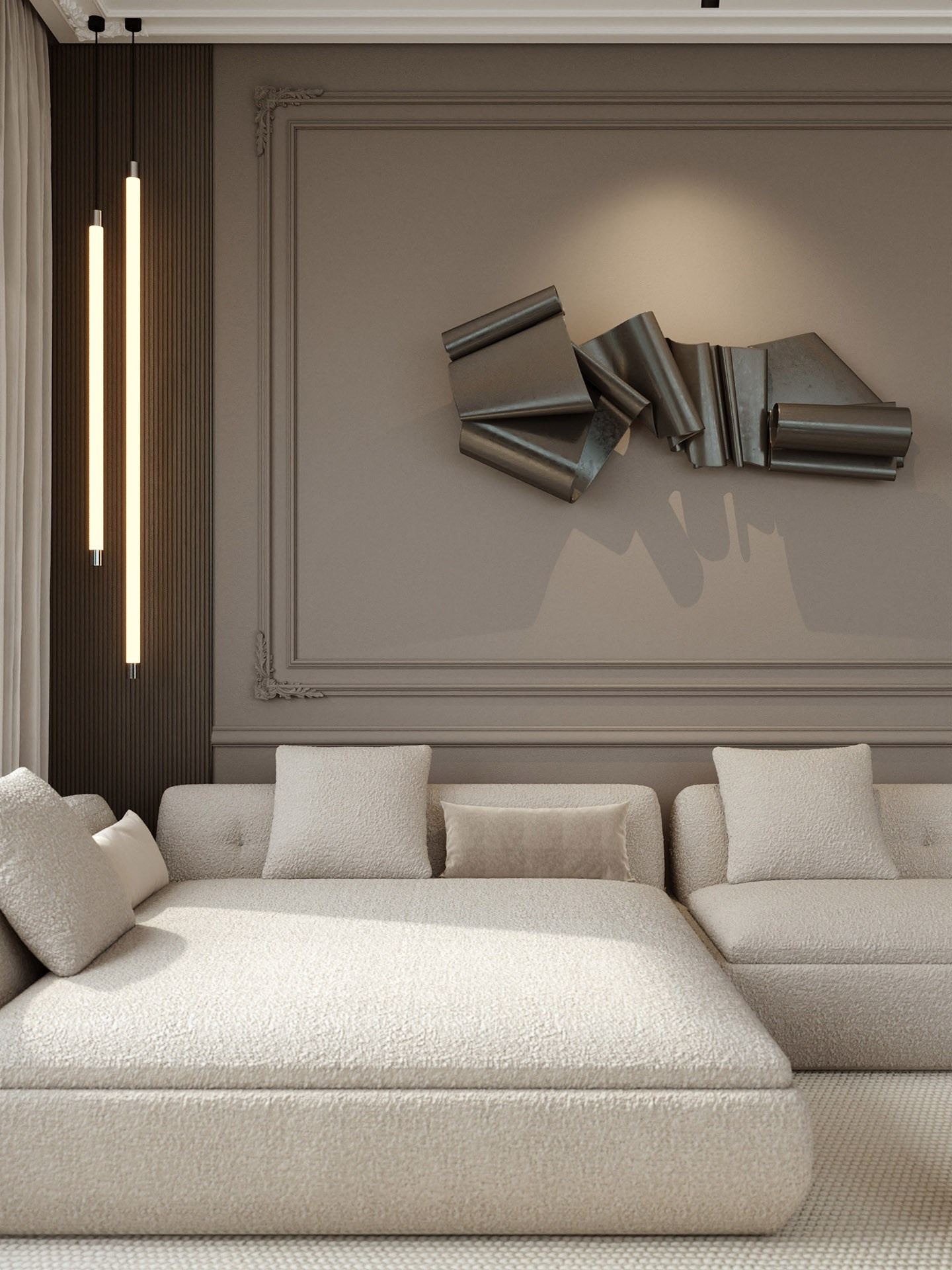 APARTMENT ON PALM JUMEIRAH IN DUBAI. Дизайн интерьера и 3D-визуализация | AB Design Buro