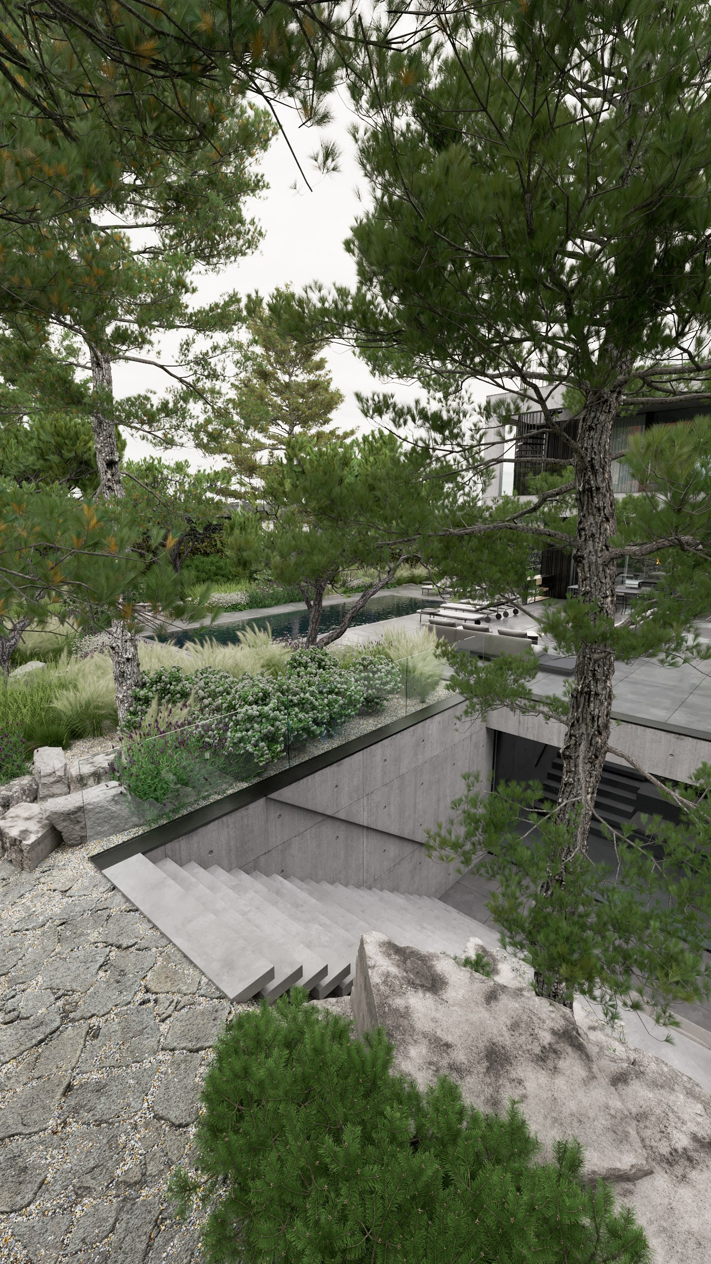 Zahrada — vila Chuchle 1. Filipenka Architects