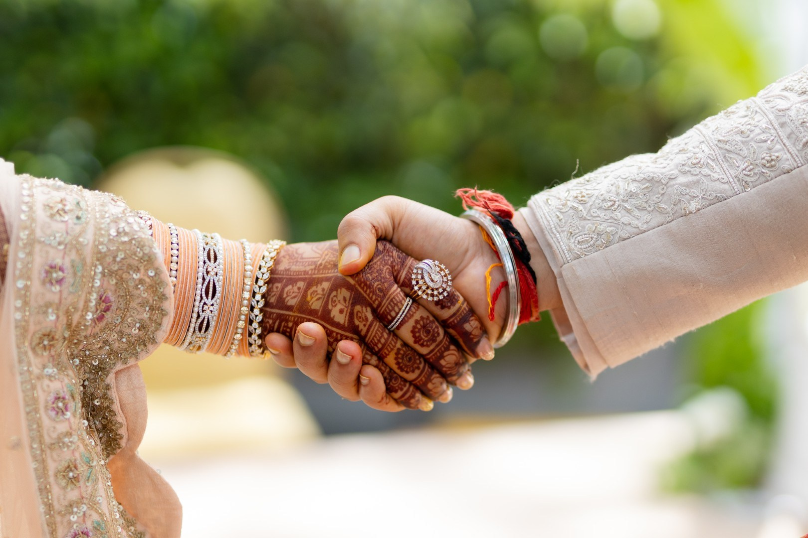 Hands in the Air: Chiranjeev & Niharika at Hyatt Centric Hebbal. Truly Yours | Documentary Wedding Photography & Films | Sharath Padaru, Bangalore