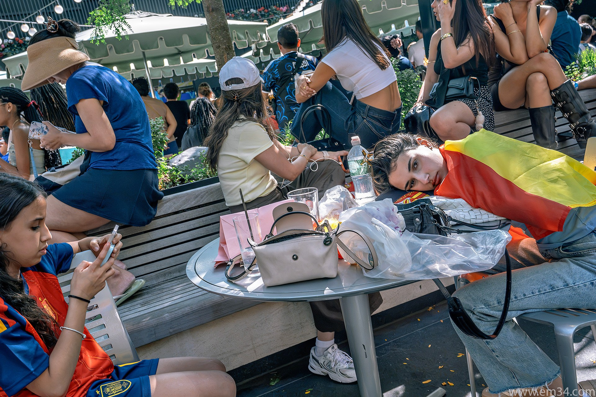 Spain vs Argentina Fans in Times Square | Street Photography by Emin Kuliyev