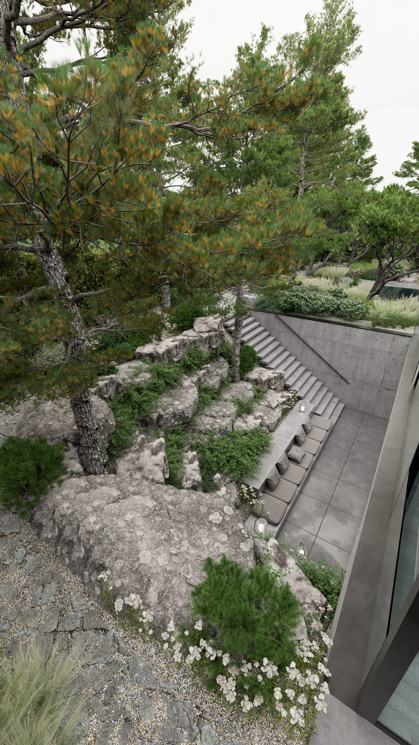 Zahrada — vila Chuchle 1. Filipenka Architects