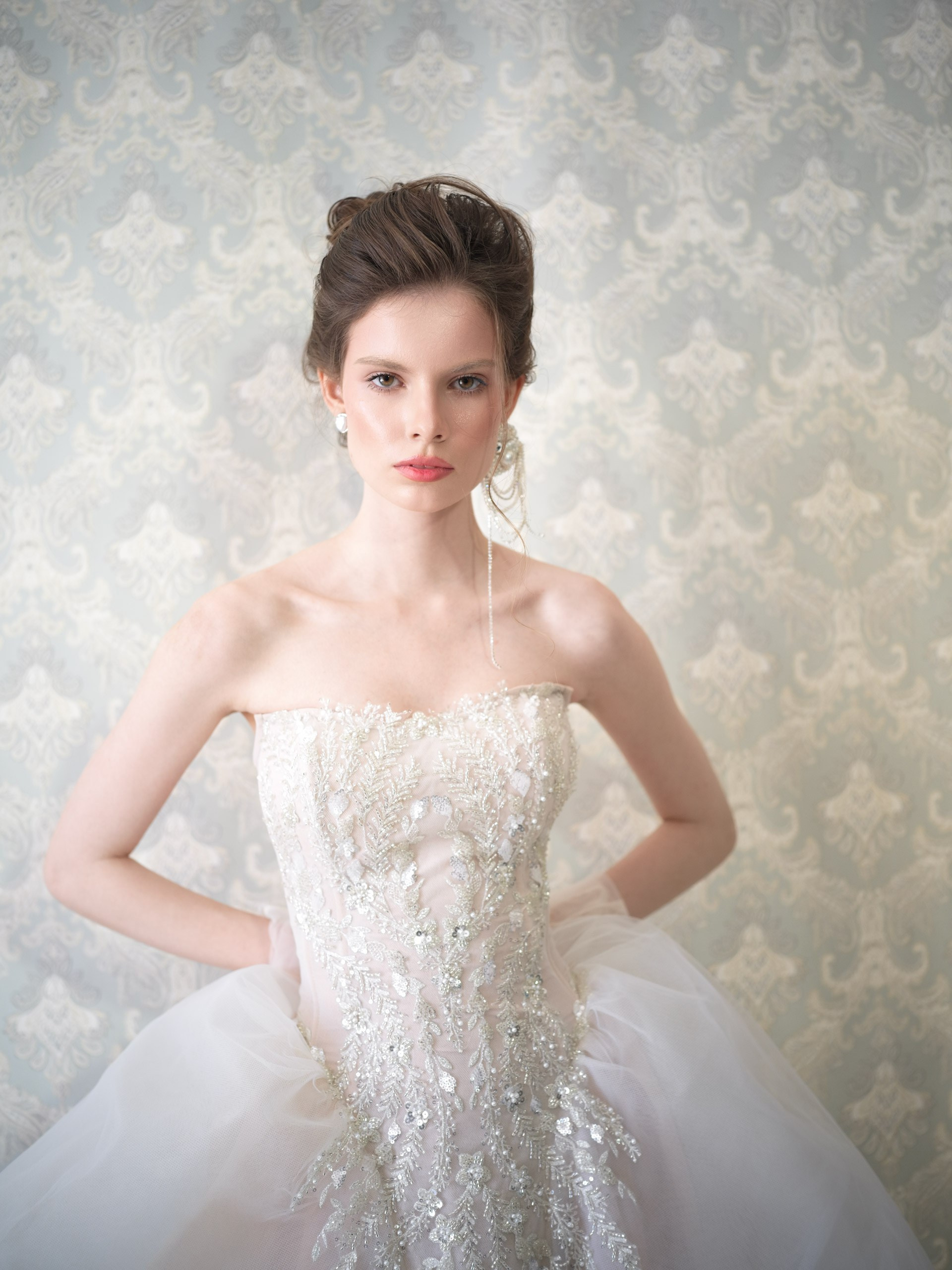Female portrait with Alanya Castle and Mediterranean Sea backdrop