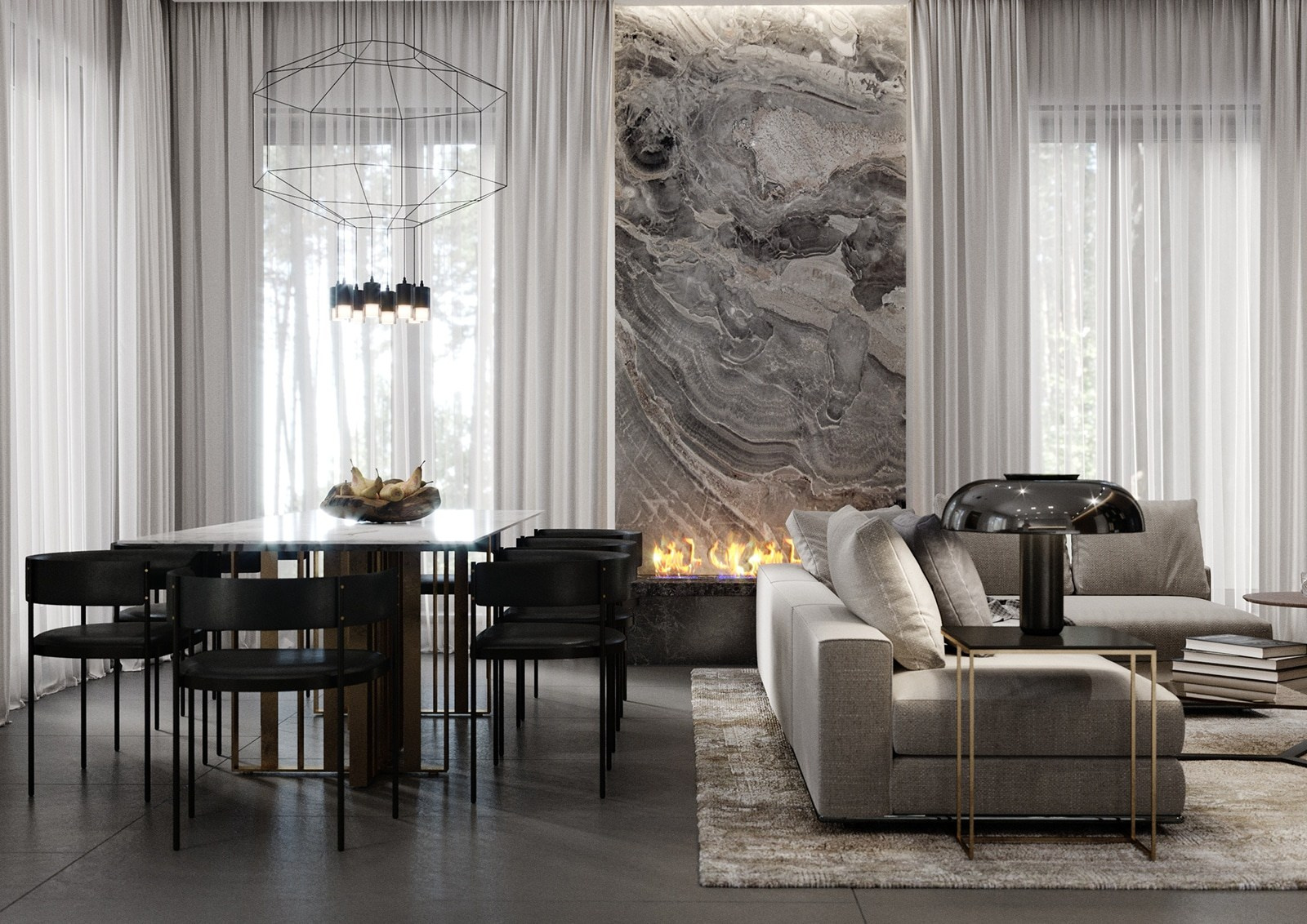 GREY HOUSE. Дизайн интерьера и 3D-визуализация | AB Design Buro