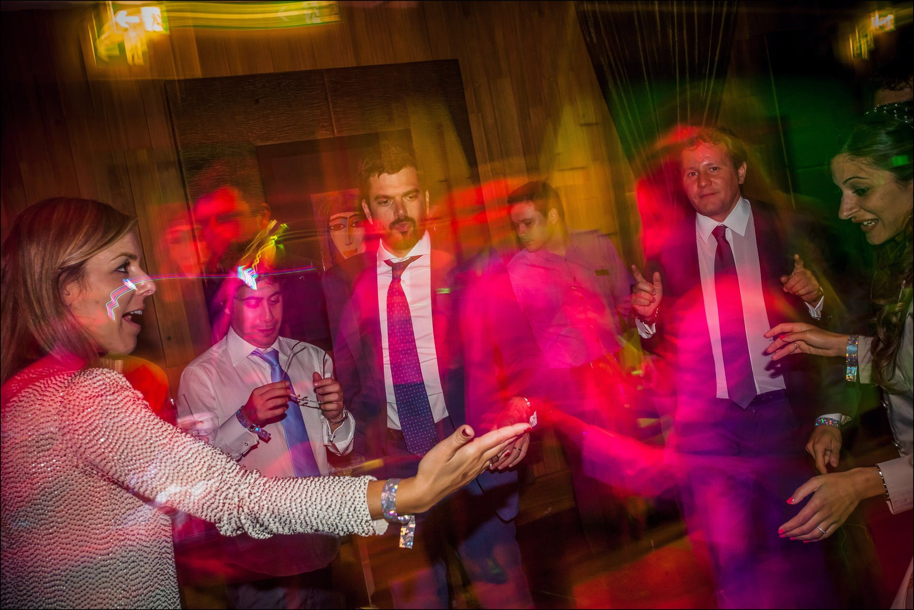 Energetic dance floor atmosphere Sky Bar wedding afterparty Prague