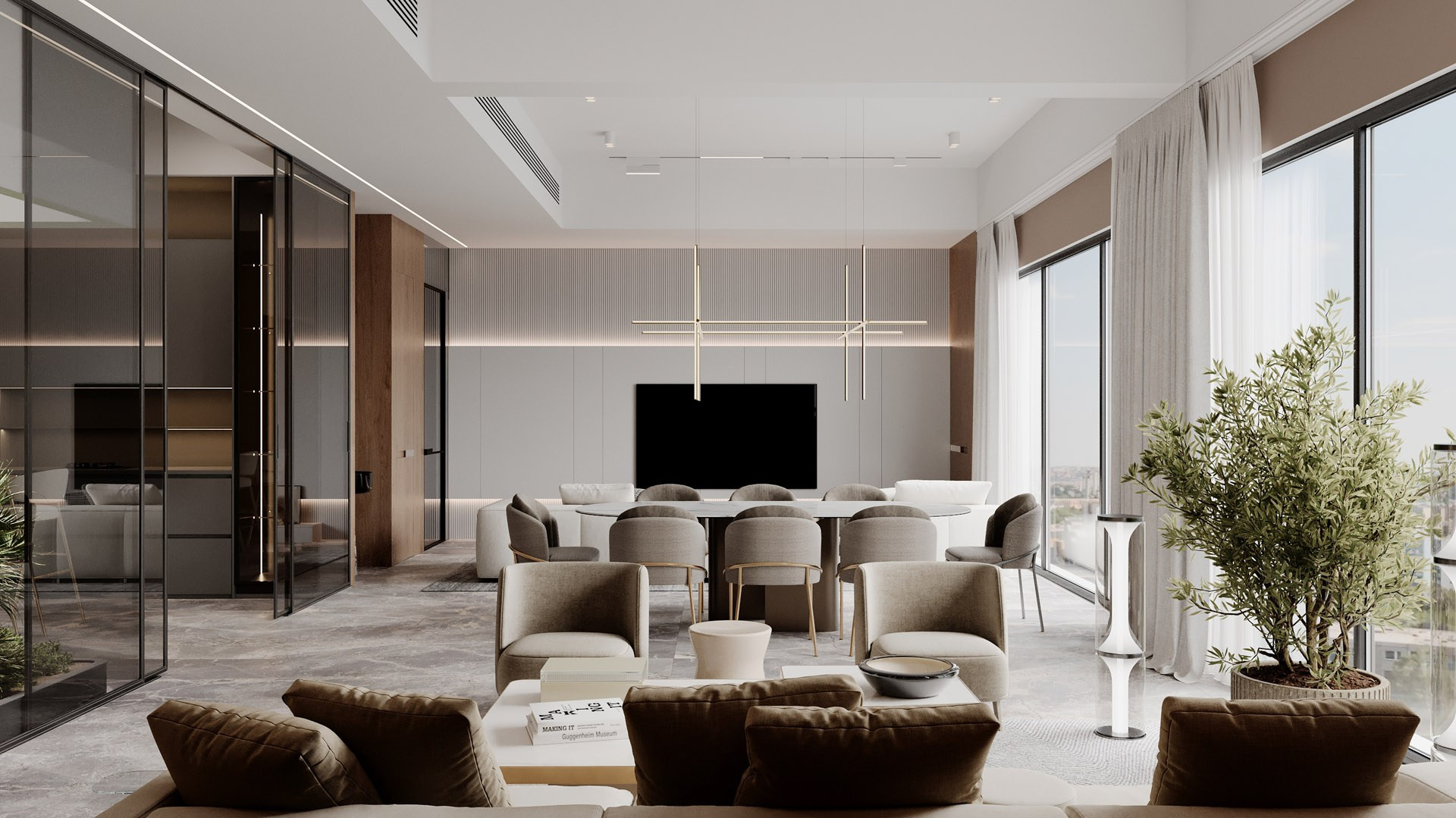 APARTMENT IN DHELI. Дизайн интерьера и 3D-визуализация | AB Design Buro