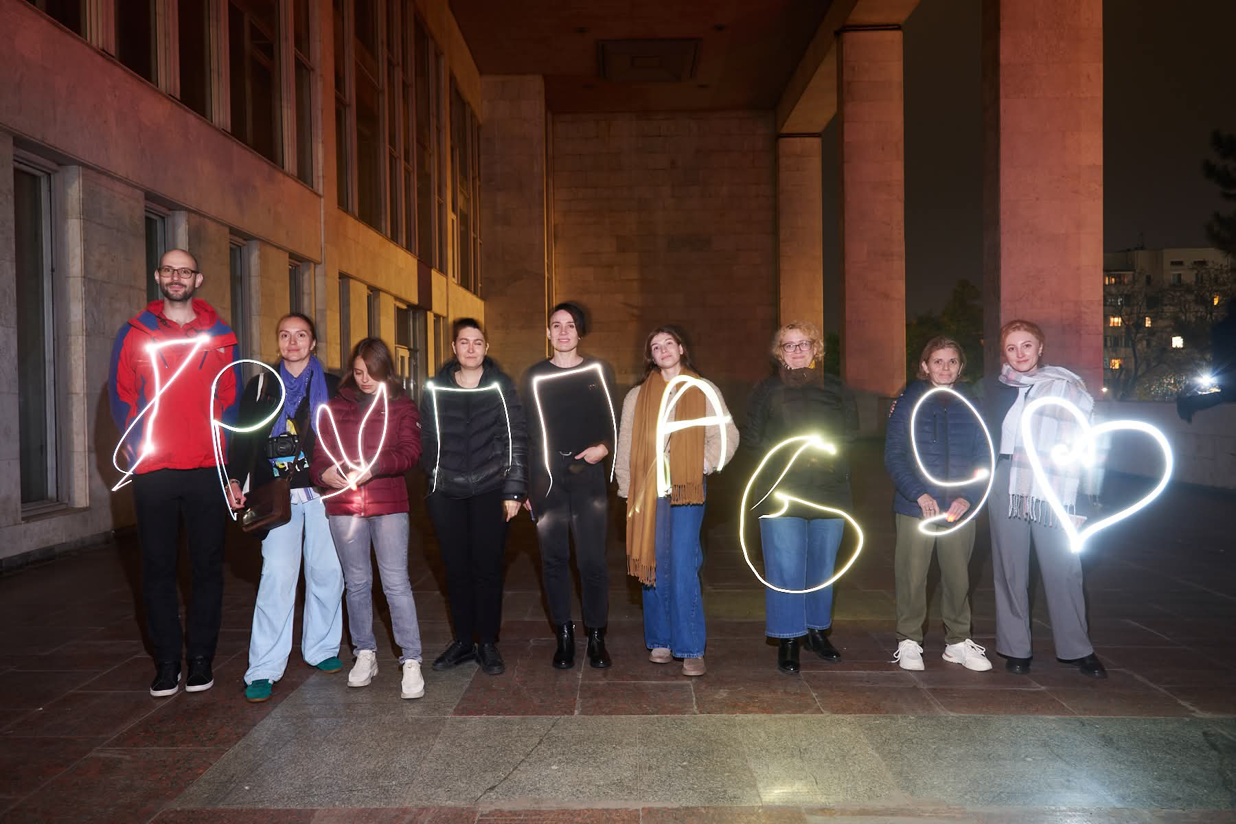 Выпускной экзамен первой ступени. Группа № 69. Școala de fotografie lui Roman Ribaliov. Orașul Chișinău, Moldova