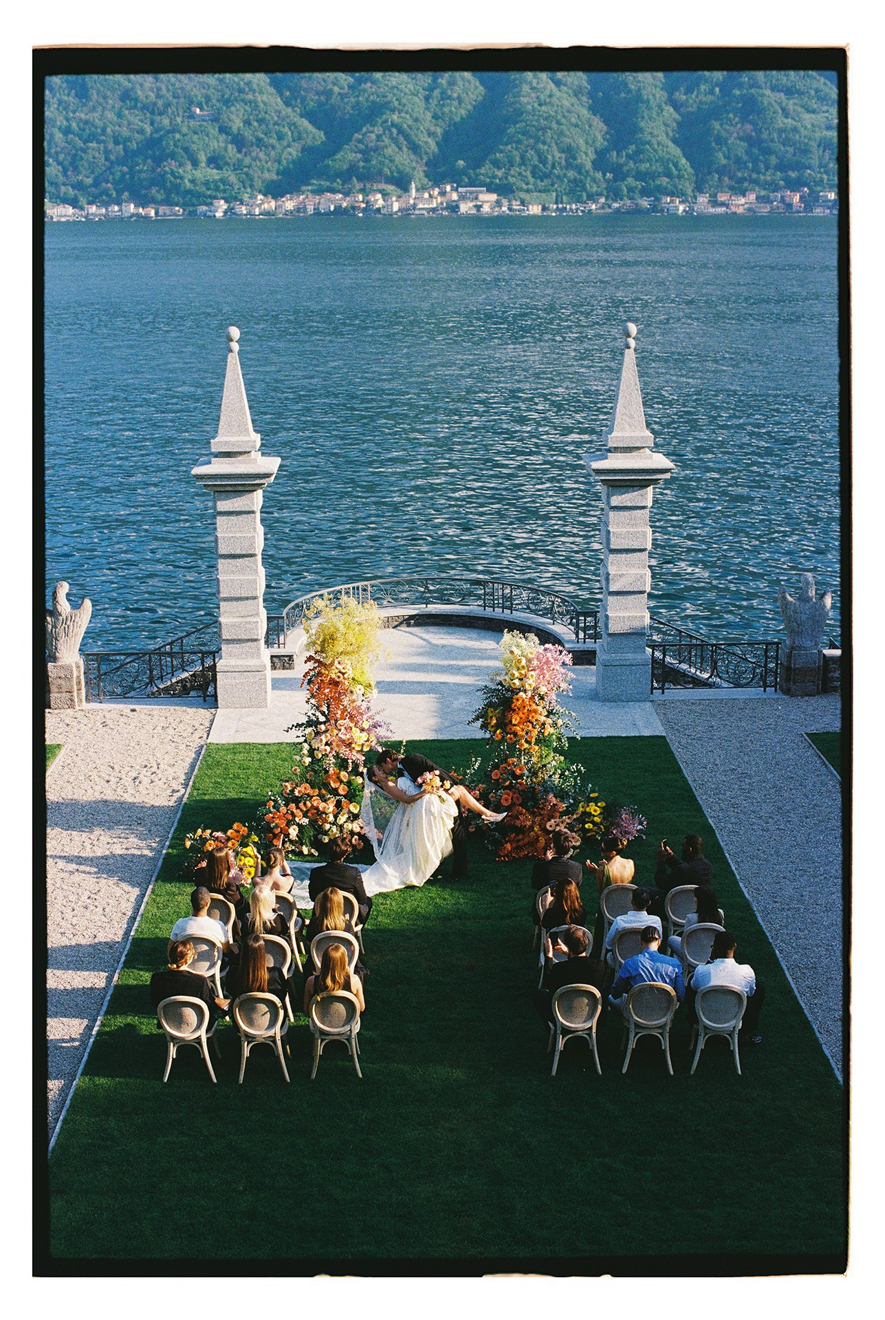 Wedding photographer in Europe. Italy, Lake Como. Aesthetic elegant story-telling