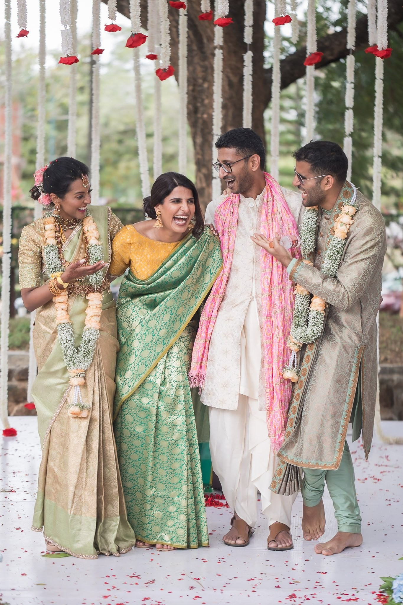 Explore the vibrant fusion of Punjabi and Chettinad cultures in this stunning destination wedding at Eagleton The Golf Resort, Bangalore. Ph