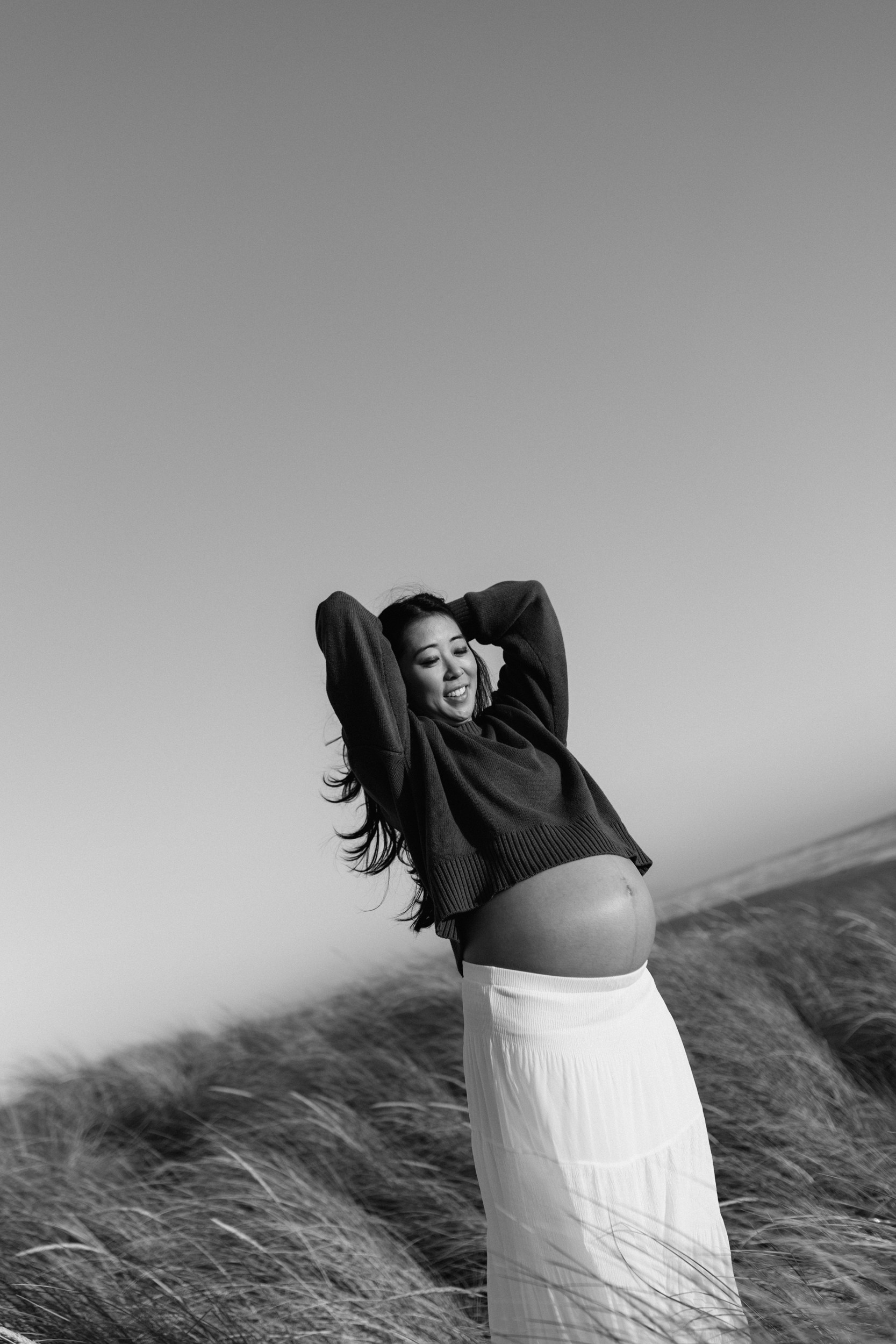 Bay Area Maternity Sunset Photo Session at Ocean Beach