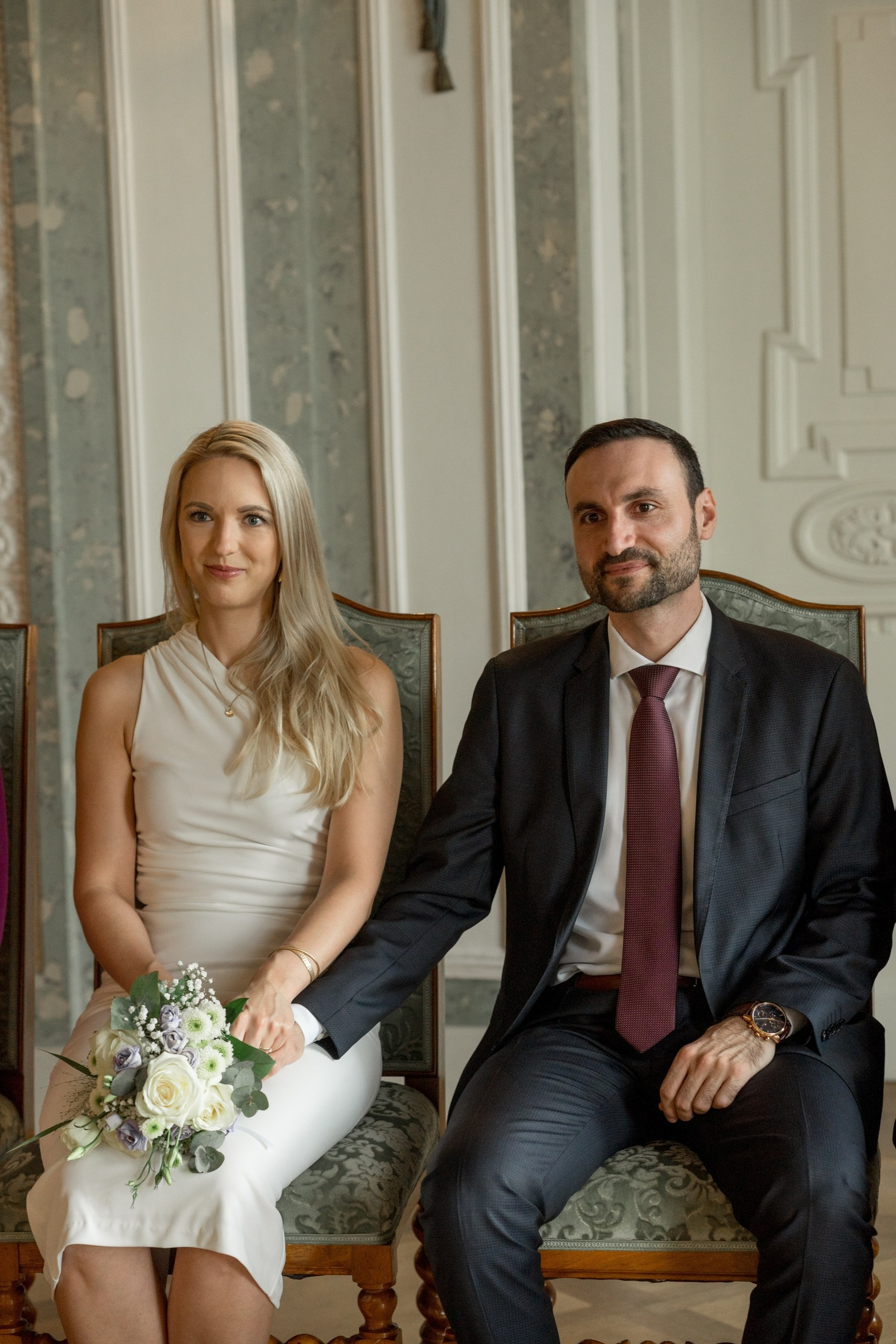 Civil Wedding in Frankfurt-Höchst — Photos at Bolongaro Palace