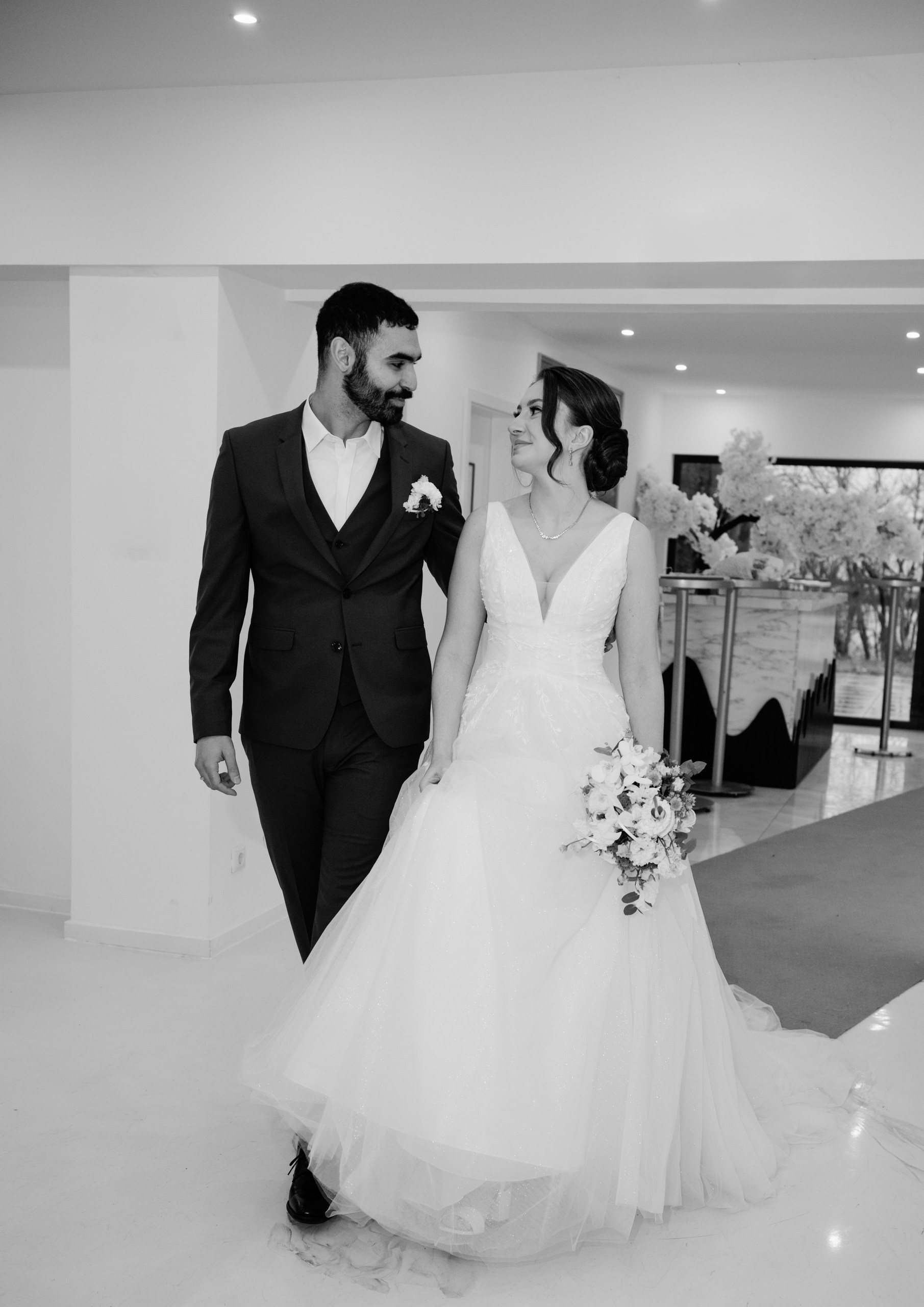 Elegante Hochzeitsreportage von Vanessa und Tahar im The EVENTERY von Anna Saribekyan