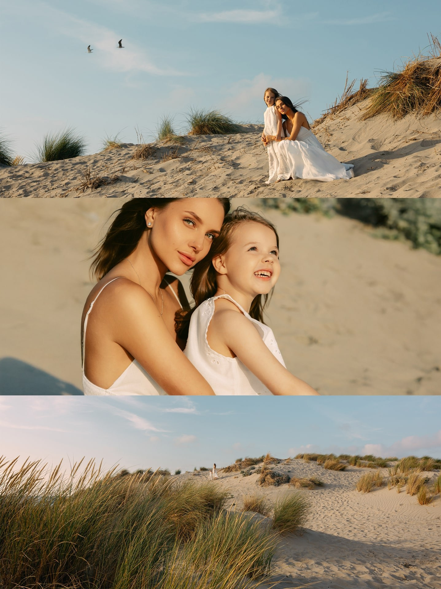 Mother & Daughter Photoshoot in the Dunes — Hoek van Holland. Romantic & Soulful Photography by Natalia Olhova in Rotterdam