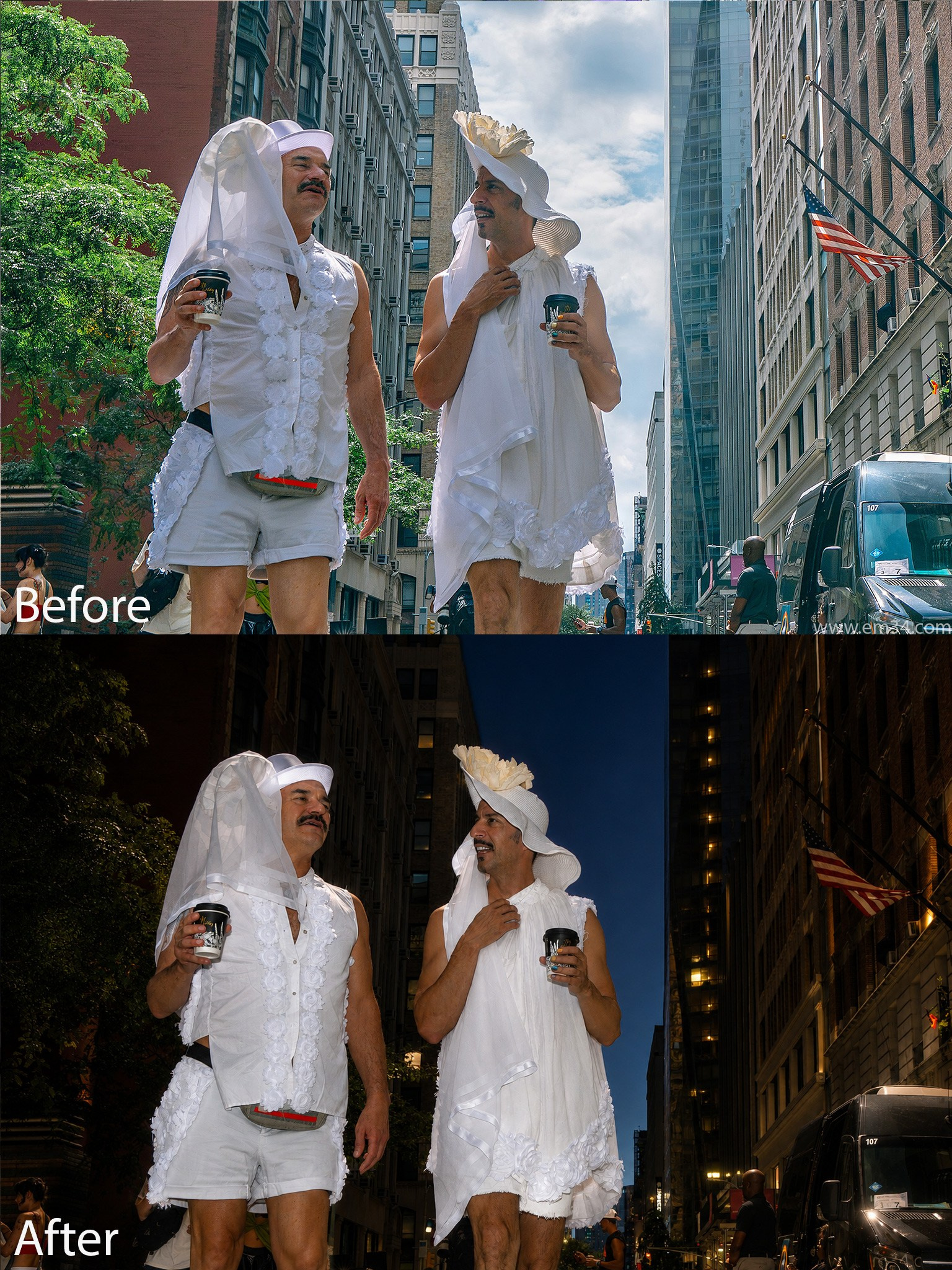 AI Flash in Street Photography | Before & After