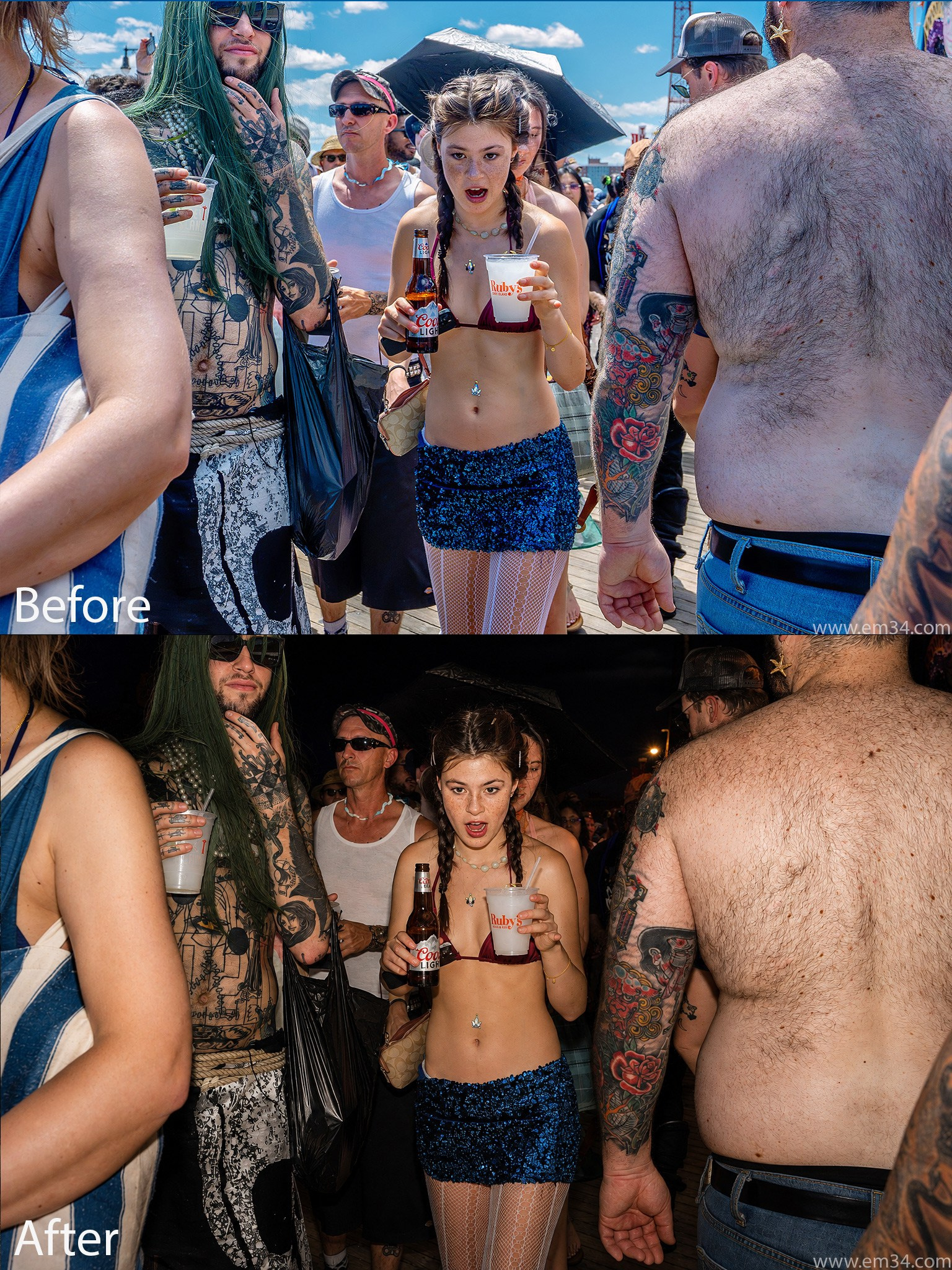 AI Flash in Street Photography | Before & After