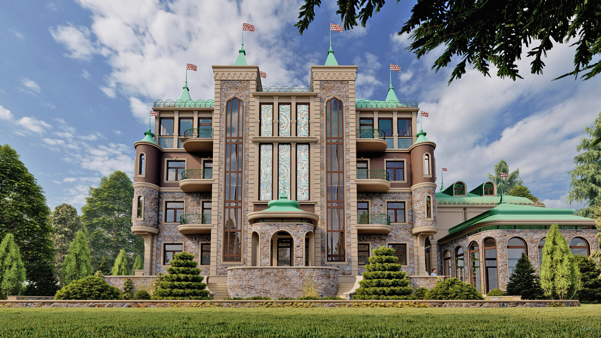 Проект гостинечного комплекса в городе Гябяля