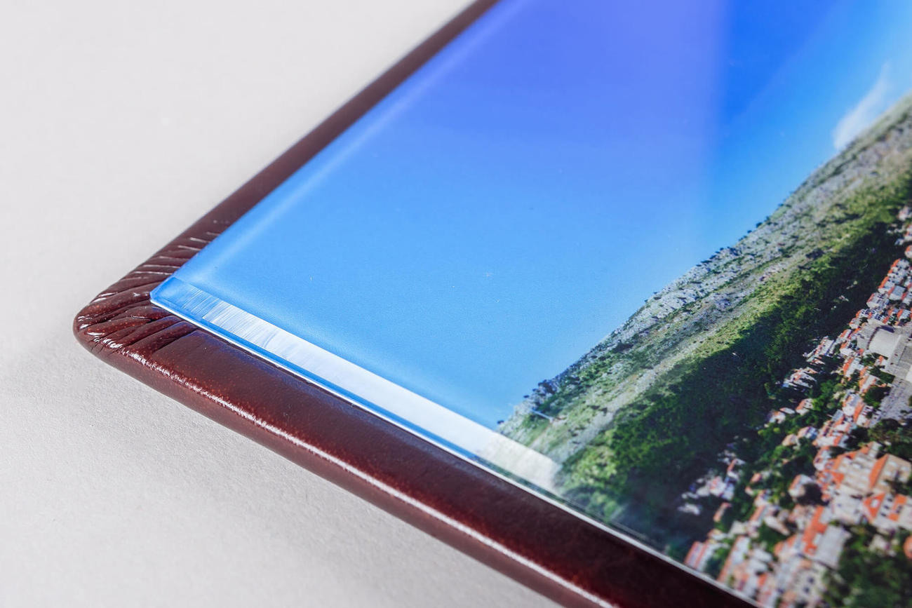 Foto in lijst met houtlook