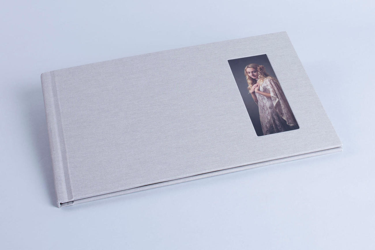 Milieuvriendelijk fotoboek in eco-leer