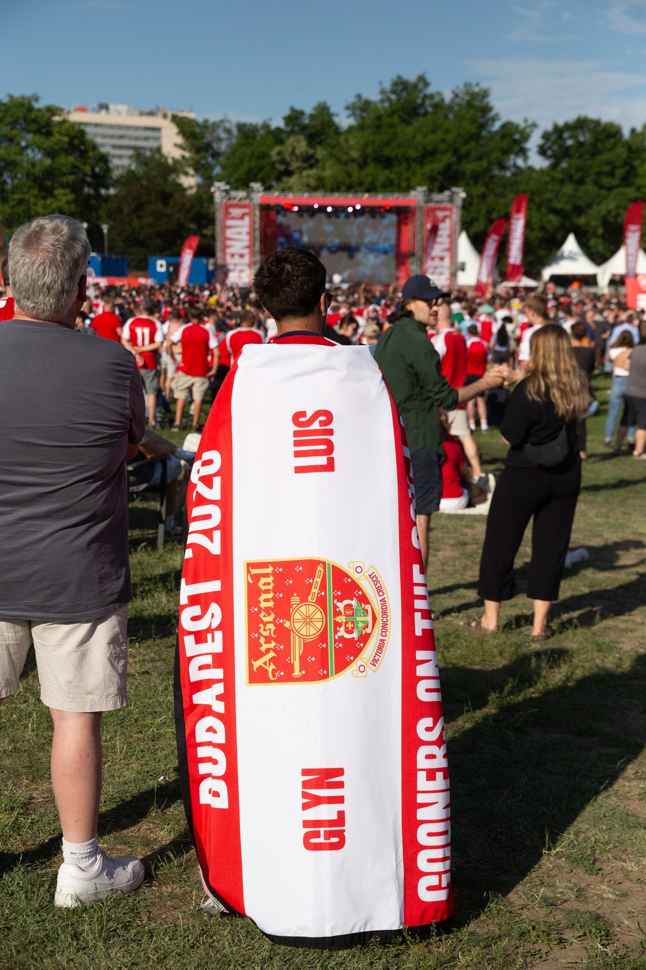 UEFA Champions League Final. Arsenal vs PSG. Budapest 2026. Arsenal Fan Zone. Photographer in Budapest — Yura Knyazev