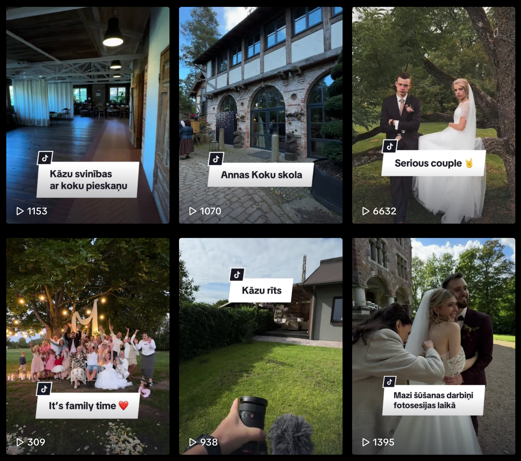 Kāzu TikTok kanāls BalticWedding - Jaunums. Kāzu video un kāzu foto | BalticWedding - Ainārs Krauklis