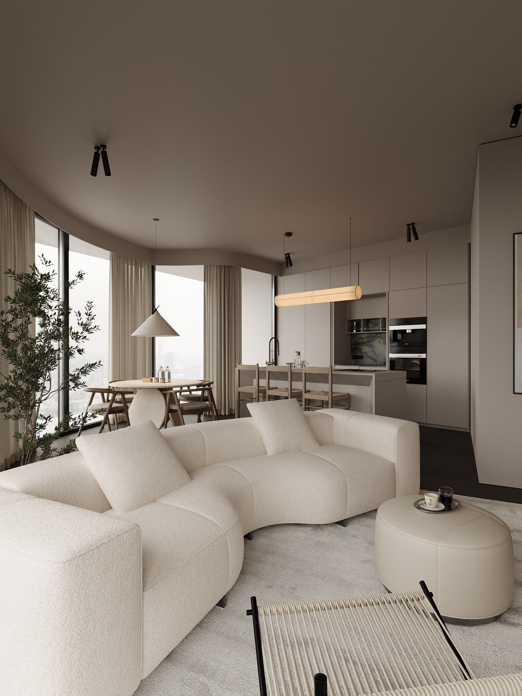 Flat in Eurovea Tower. LOLEYLO.INTERIORS