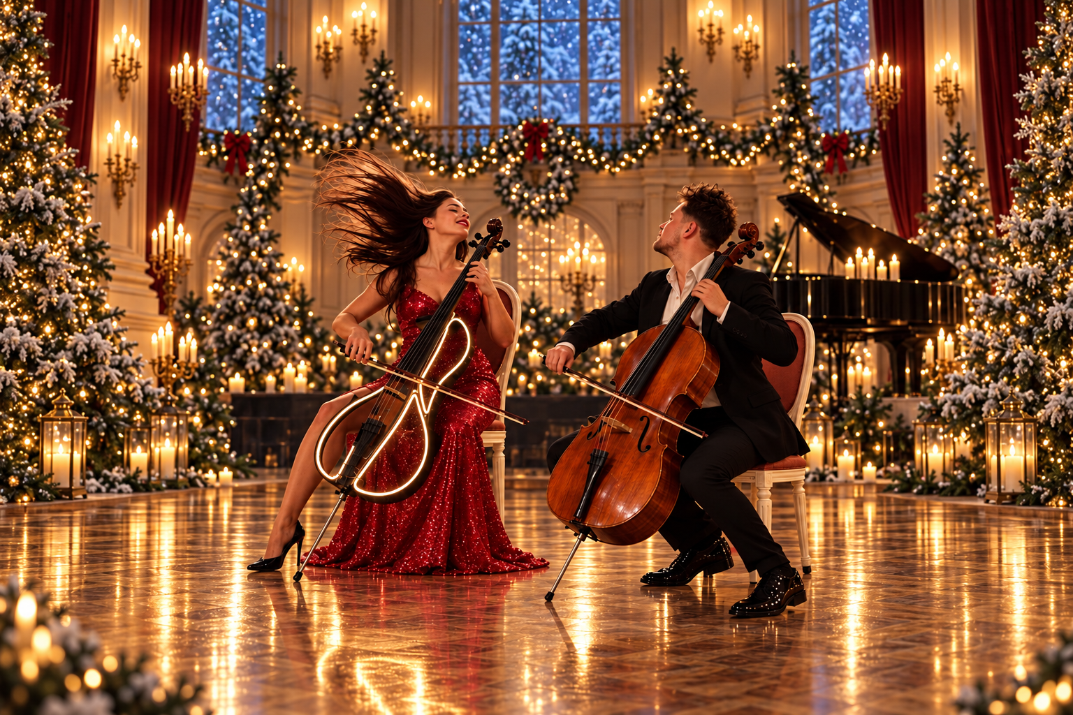 „Winter Stories“ im Schloss Bruchsal. GrandCelliDuo | Konzerte & Tickets