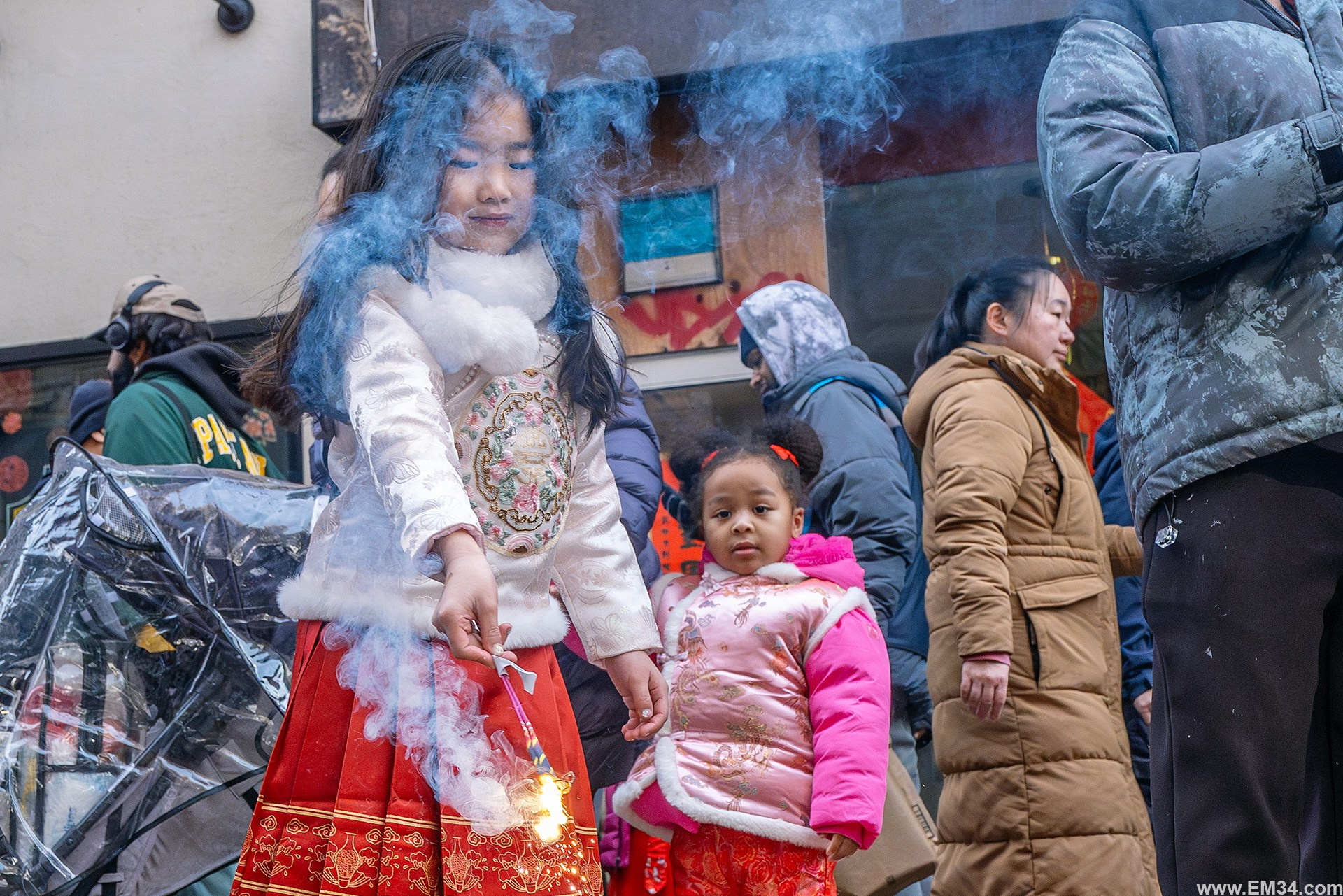 Lunar New Year Chinatown Street Photography — Chaotic NYC Festival Captured in One Hour of Firecrackers, Color & Energy. Emin Kuliyev — Award-Winning Wedding Photojournalist NYC & USA | Best Wedding Photographer Known for Candid, Timeless Moments