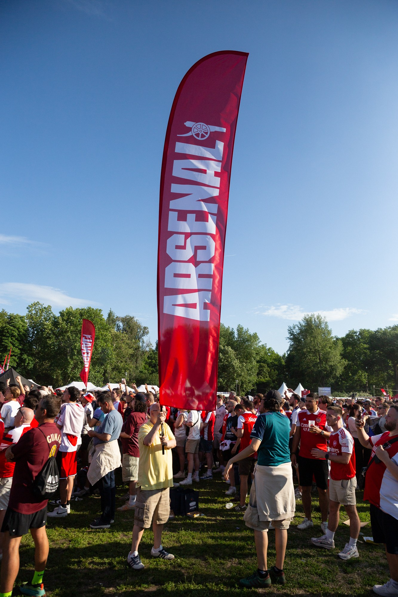 UEFA Champions League Final. Arsenal vs PSG. Budapest 2026. Arsenal Fan Zone. Photographer in Budapest — Yura Knyazev
