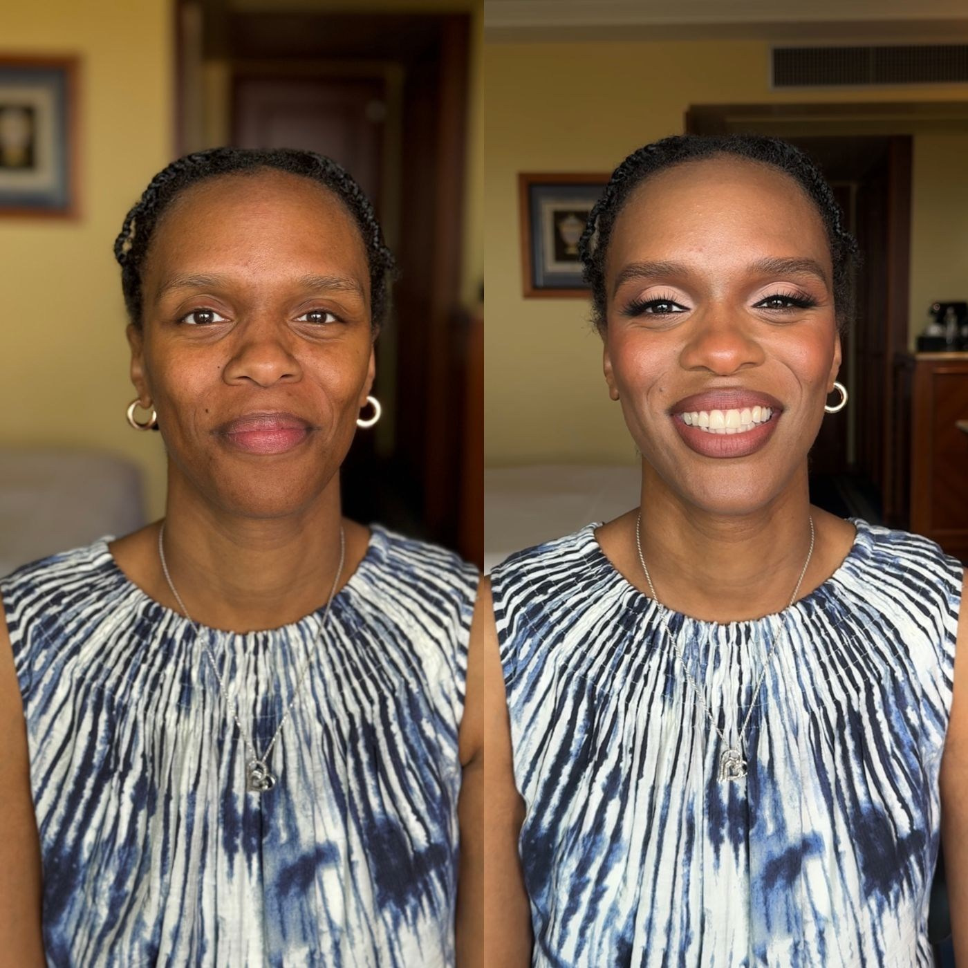 Natural soft glam with the accent on the eyes