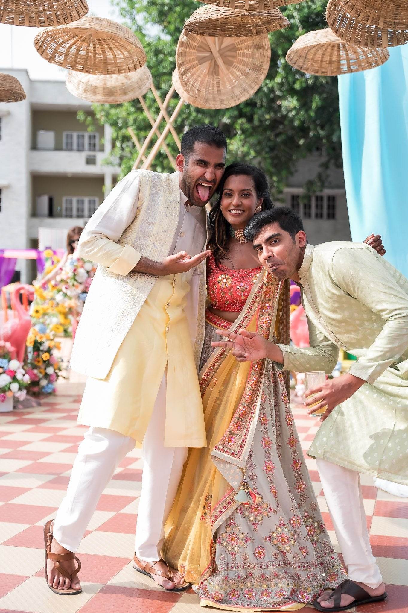 Explore the vibrant fusion of Punjabi and Chettinad cultures in this stunning destination wedding at Eagleton The Golf Resort, Bangalore. Ph