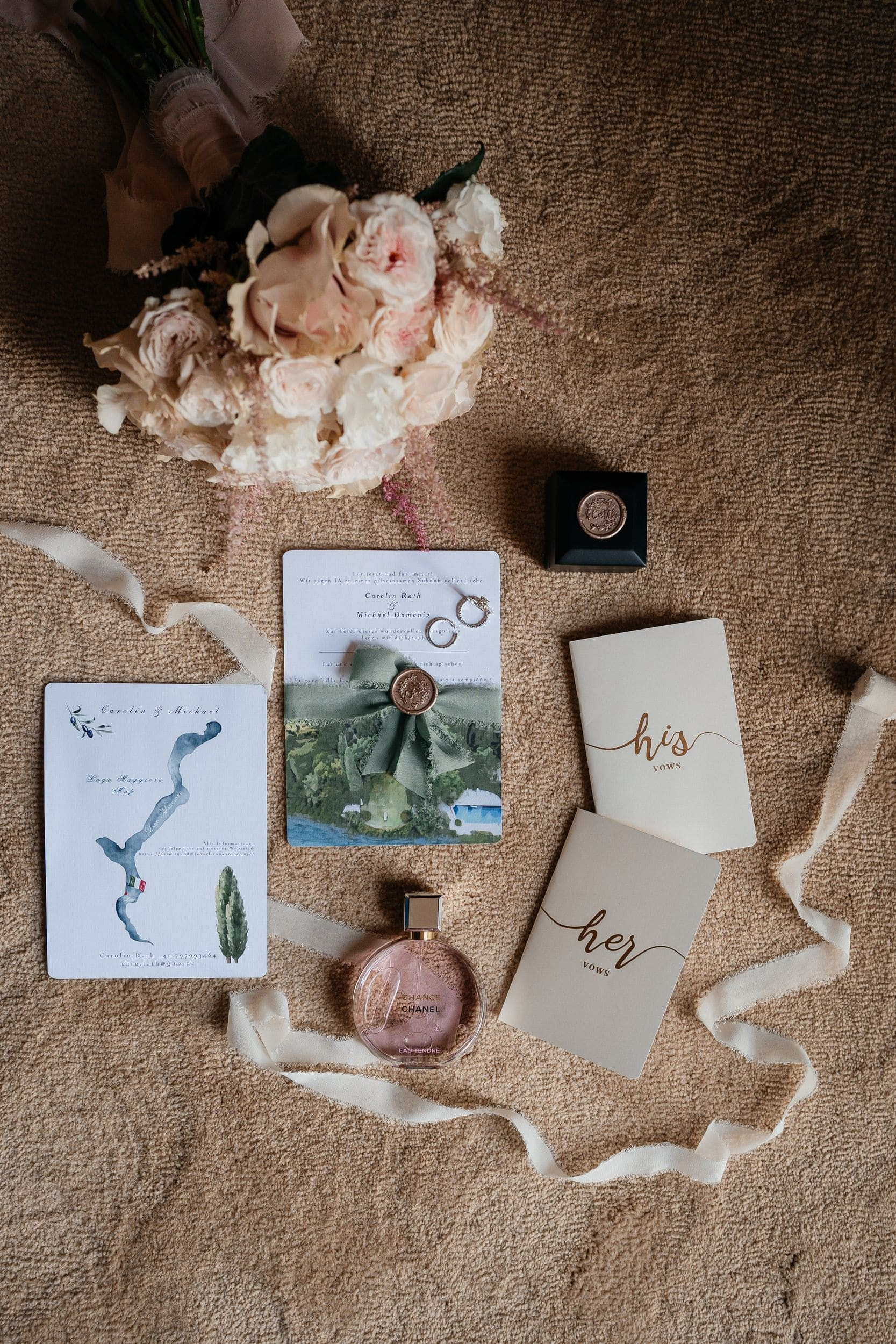 flatlay at villa
