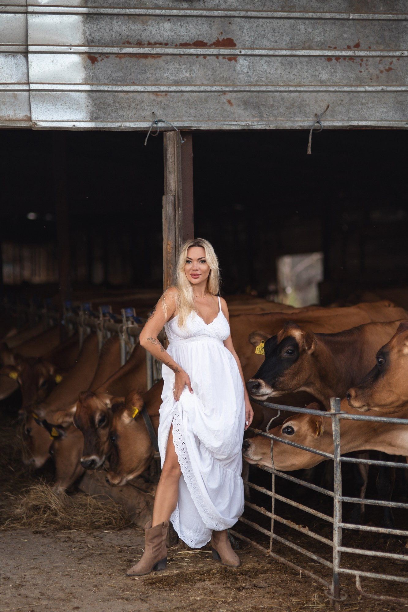 Виктория на ферме. Fotograf in Bulgarien Katerina Zubkova