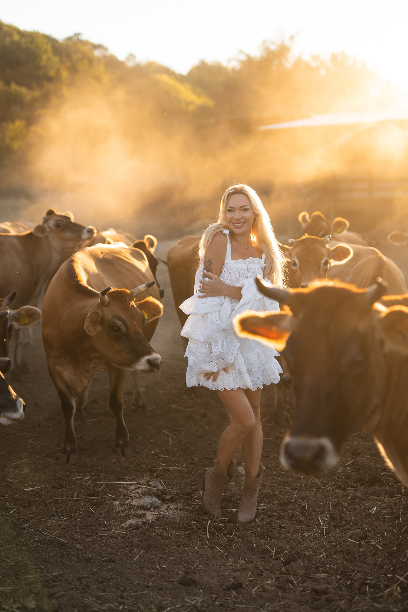 Виктория на ферме. Fotograf in Bulgarien Katerina Zubkova