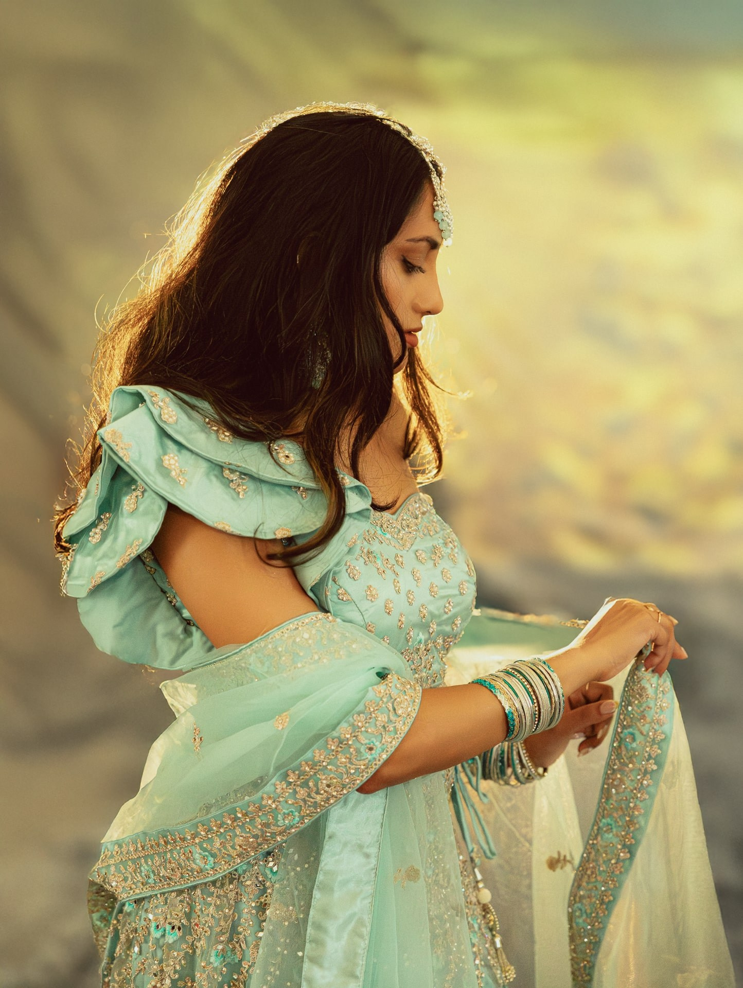 Dream Portrait in Traditional Indian Attire — Studio Photoshoot in Rotterdam. Romantic & Soulful Photography by Natalia Olhova in Rotterdam