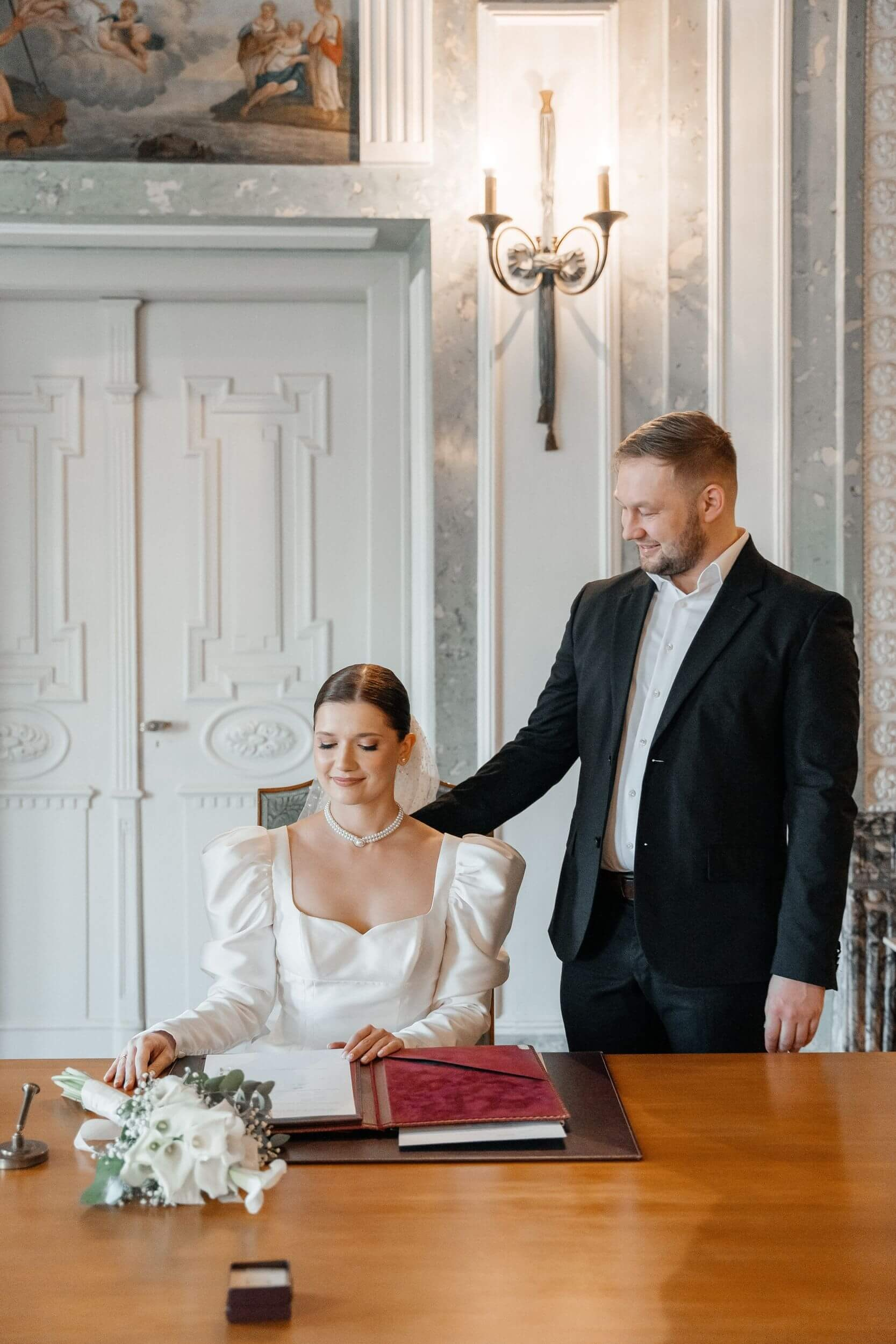 signarure of the bride