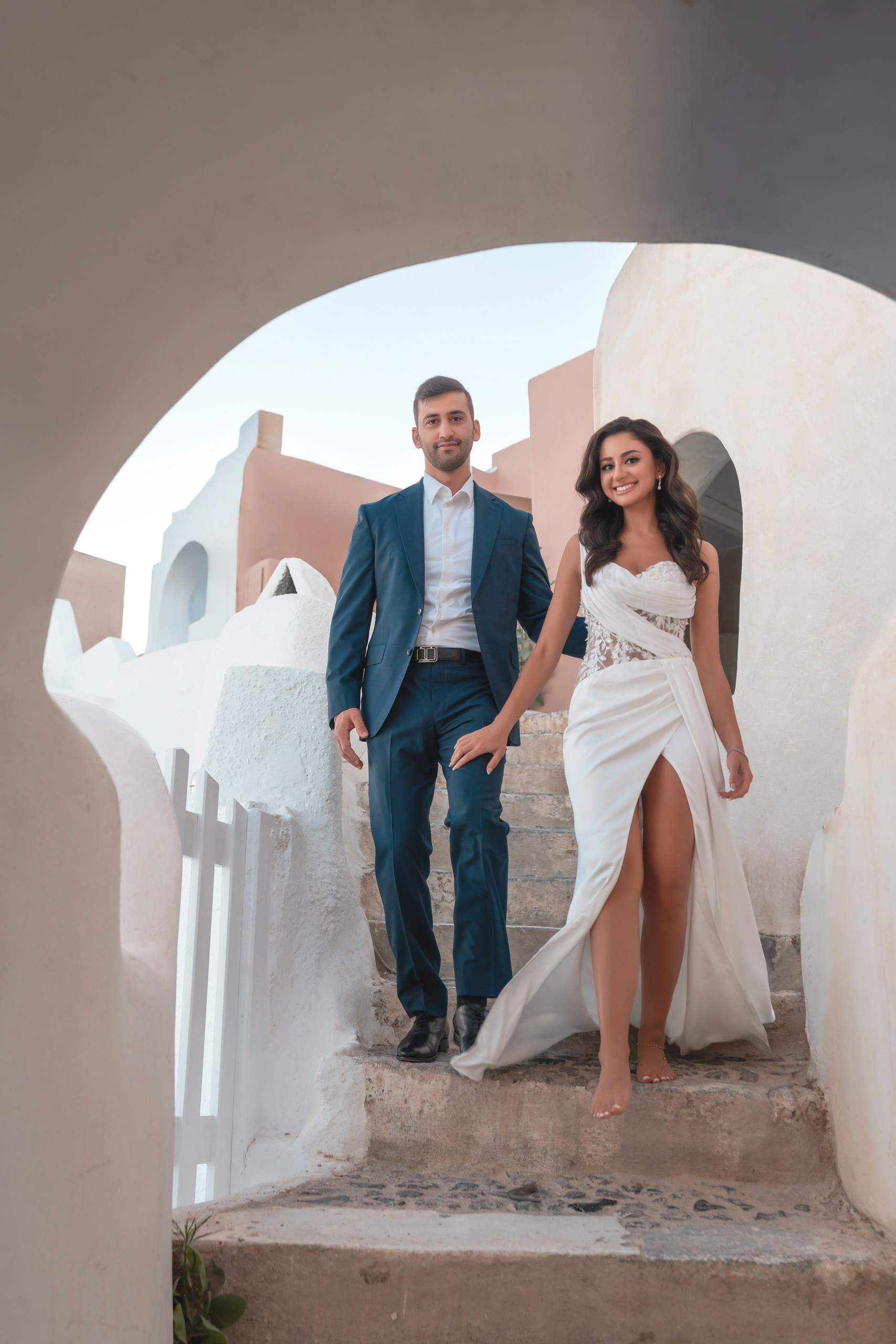 She Said Yes in Santorini! Magical Marriage Proposal | Sokolove Photography. Photographer in Santorini SokoLOVE Alex| Flying Dress Santorini