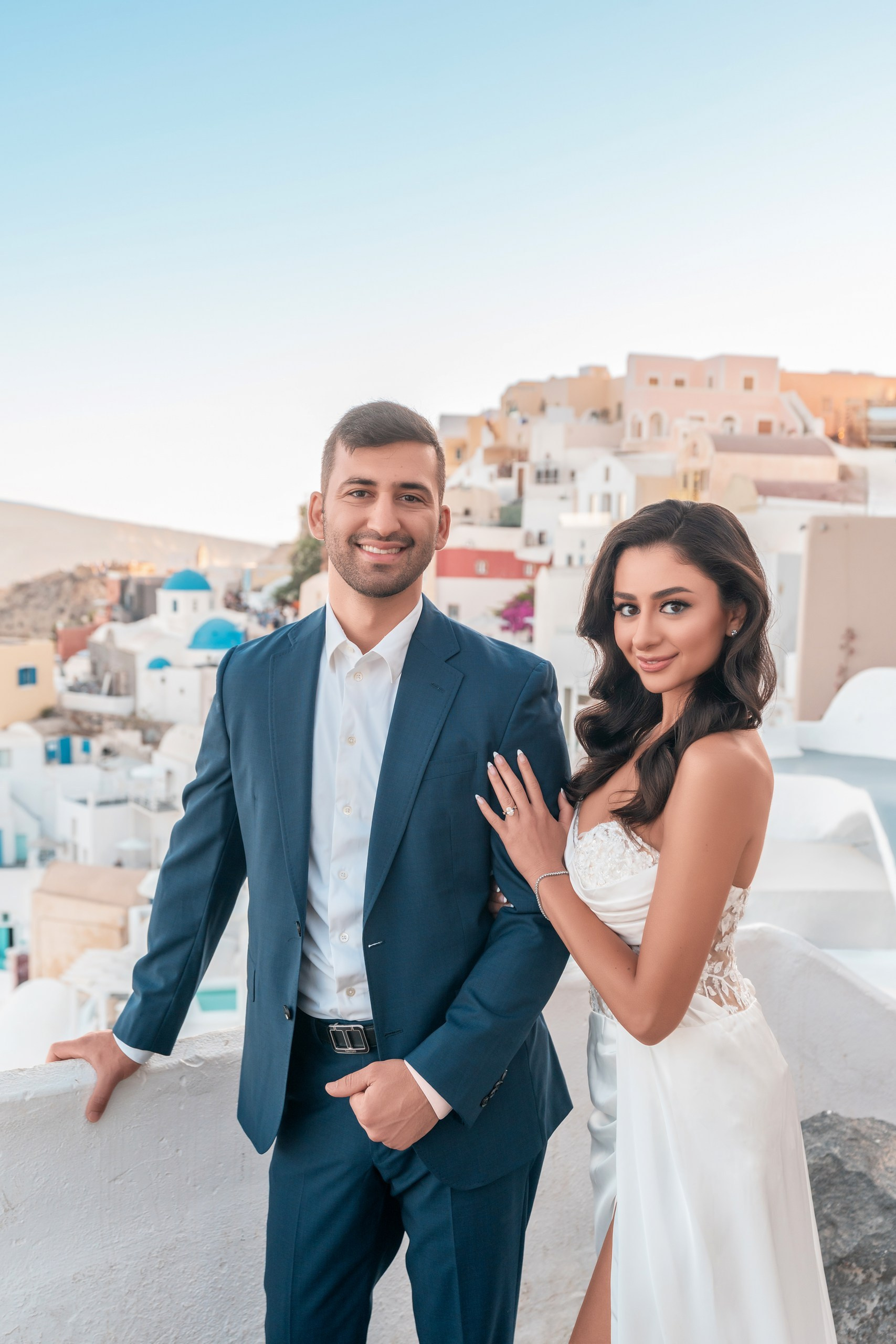 She Said Yes in Santorini! Magical Marriage Proposal | Sokolove Photography. Photographer in Santorini SokoLOVE Alex| Flying Dress Santorini