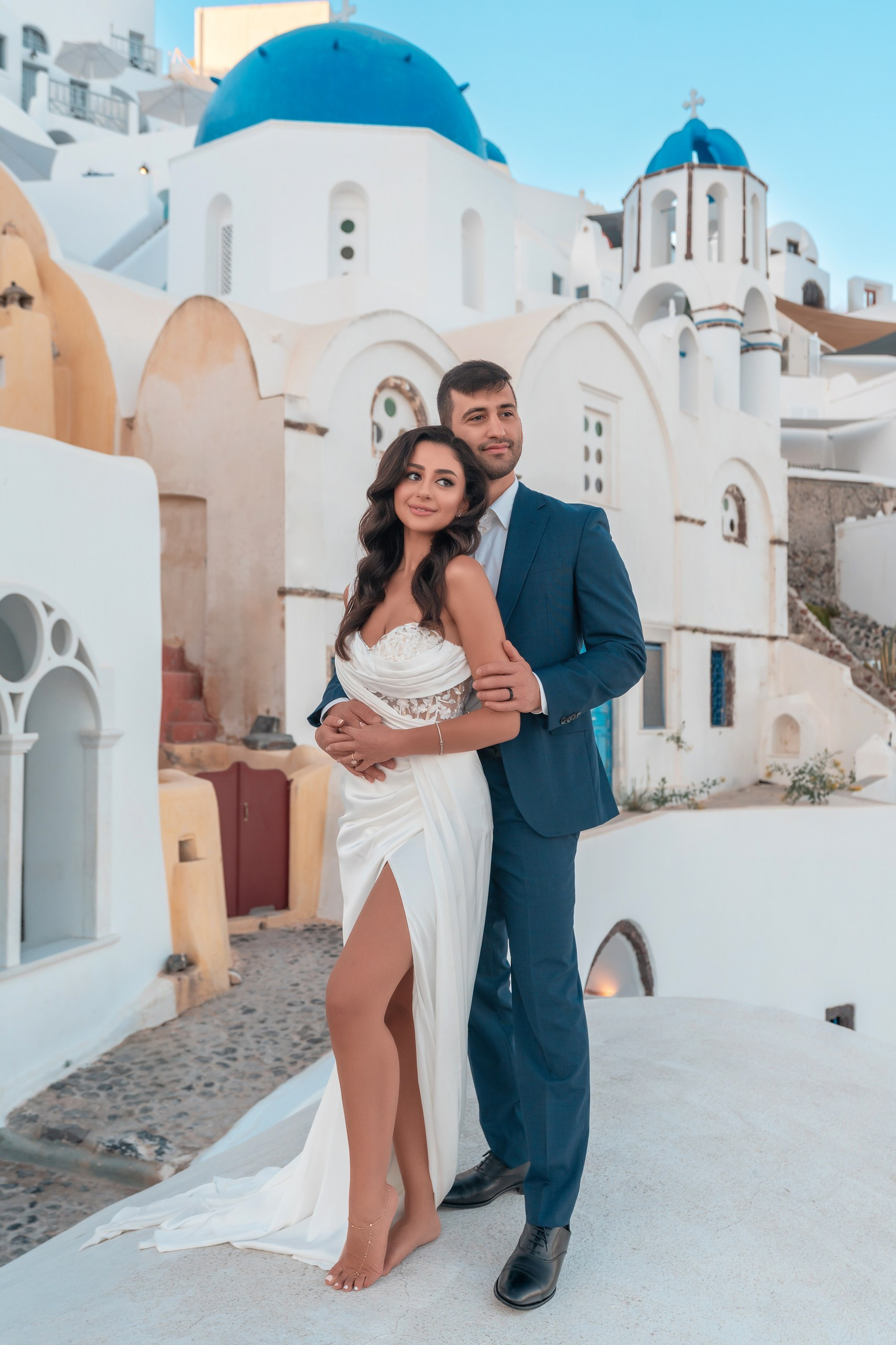 She Said Yes in Santorini! Magical Marriage Proposal | Sokolove Photography. Photographer in Santorini SokoLOVE Alex| Flying Dress Santorini