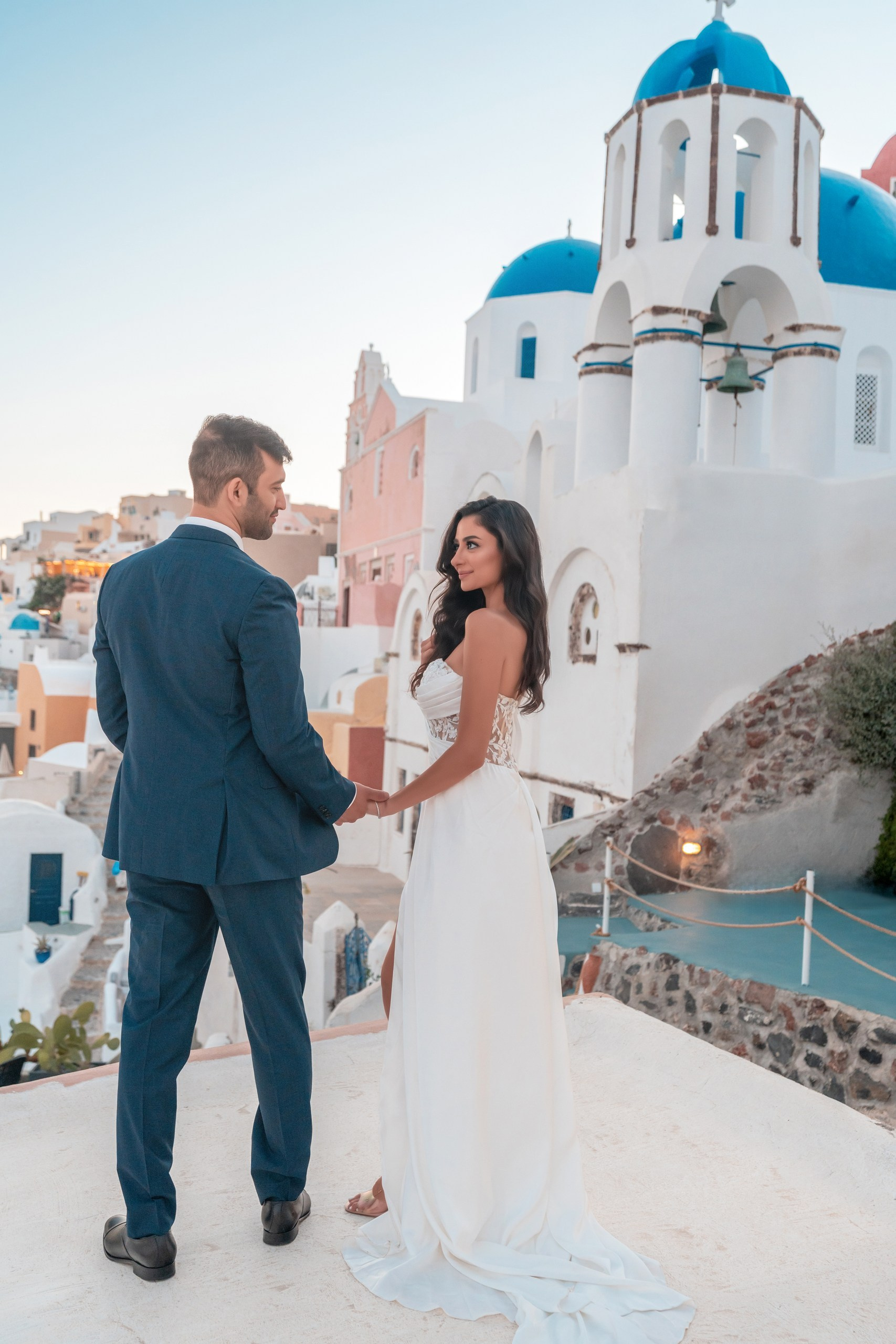 She Said Yes in Santorini! Magical Marriage Proposal | Sokolove Photography. Photographer in Santorini SokoLOVE Alex| Flying Dress Santorini