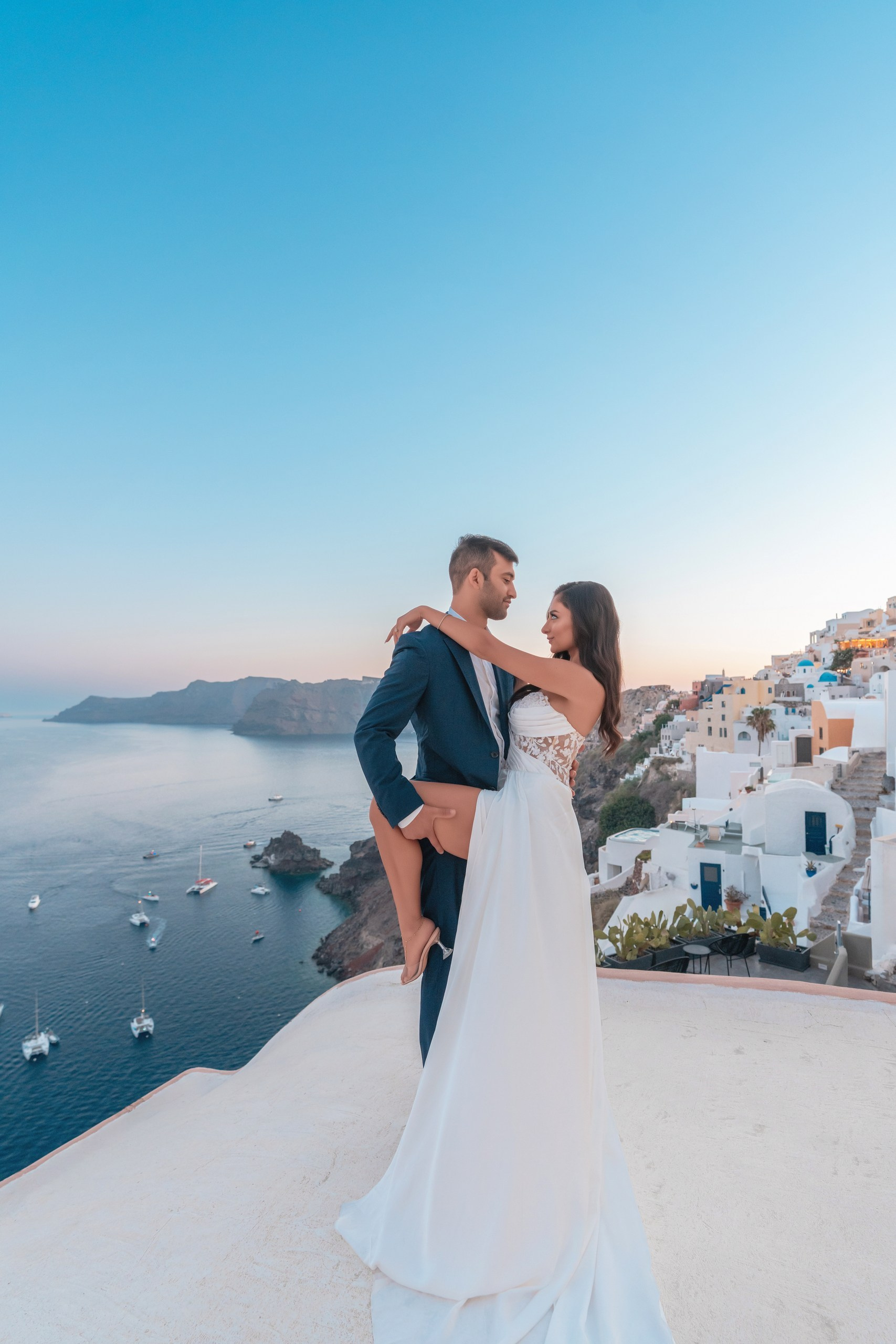 She Said Yes in Santorini! Magical Marriage Proposal | Sokolove Photography. Photographer in Santorini SokoLOVE Alex| Flying Dress Santorini