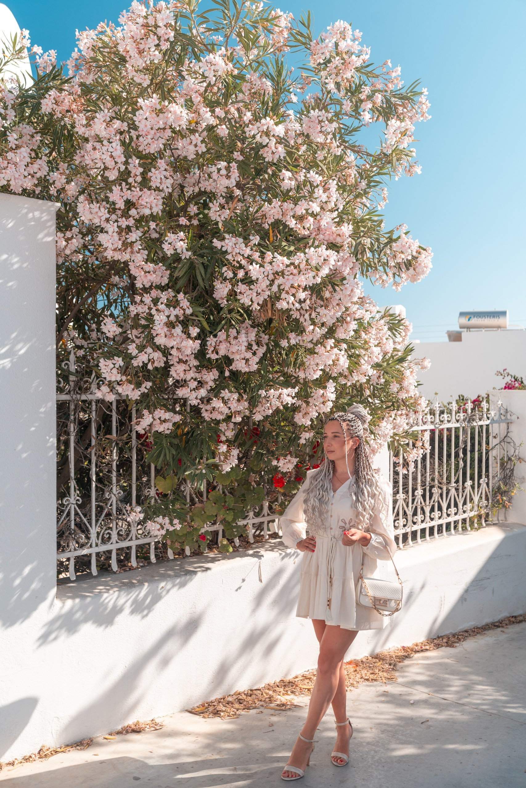 Photoshoot locations in Santorini, photo by SokoLOVE. Photographer in Santorini SokoLOVE Alex| Flying Dress Santorini