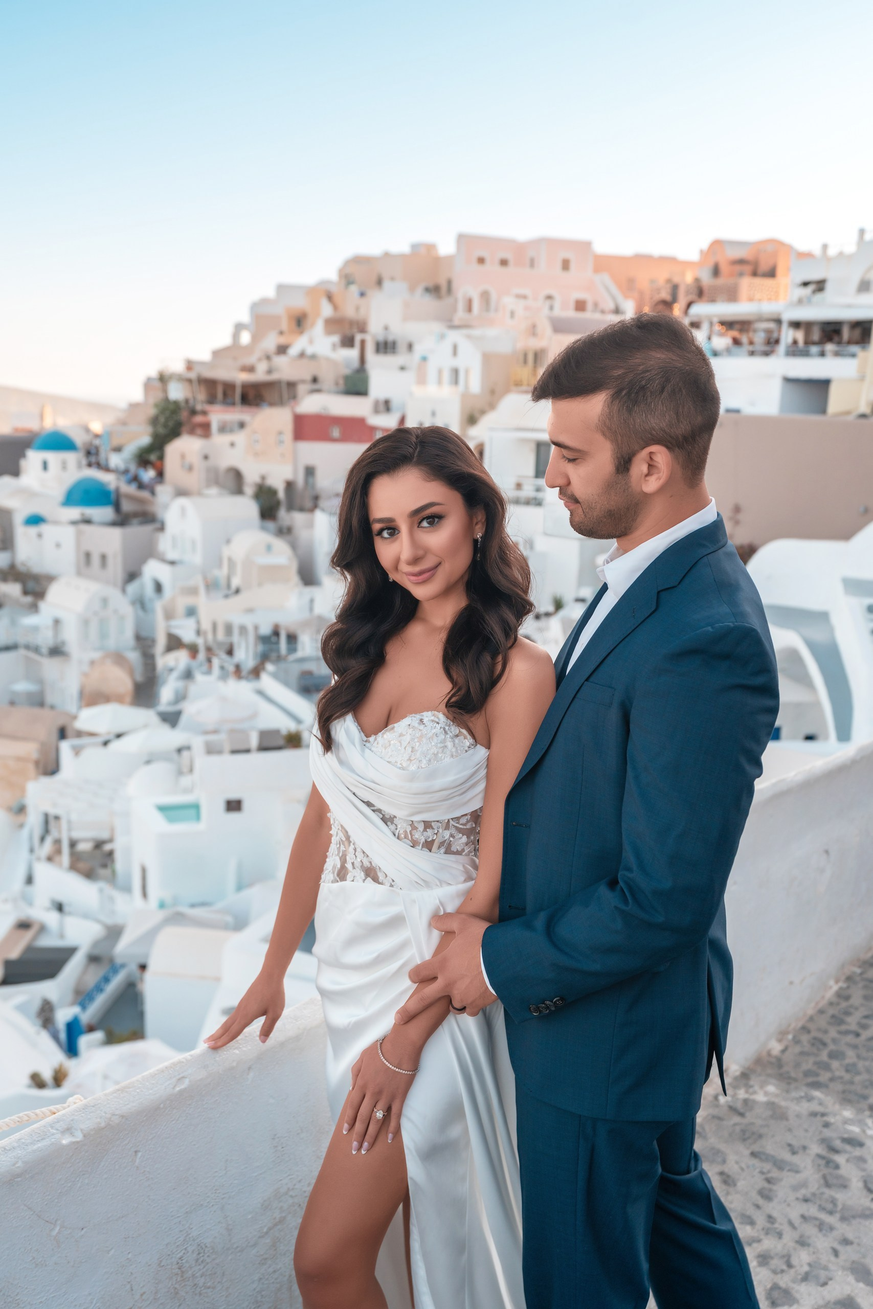 She Said Yes in Santorini! Magical Marriage Proposal | Sokolove Photography. Photographer in Santorini SokoLOVE Alex| Flying Dress Santorini