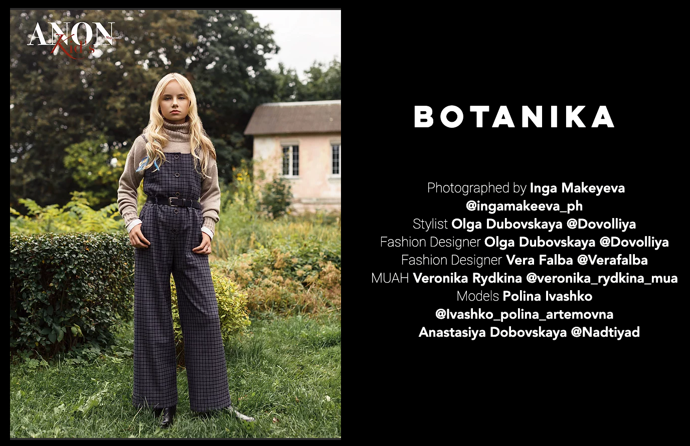 Publications. Fashion and portrait photographer Inga Makeyeva