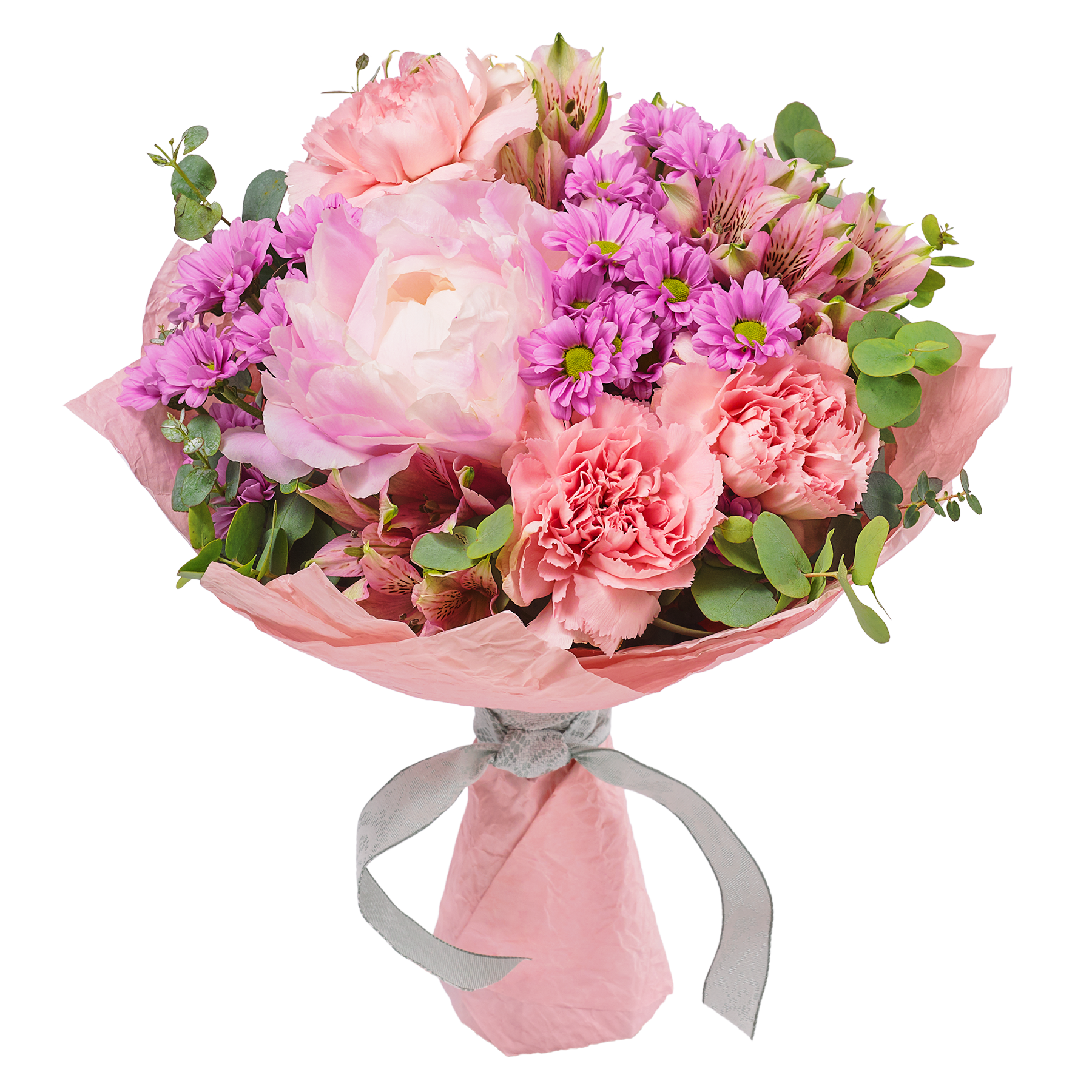 Blumenfotografie Wien – Weihnachtsarrangement mit roten Blüten und Stern-Dekoration im roten Gefäß.