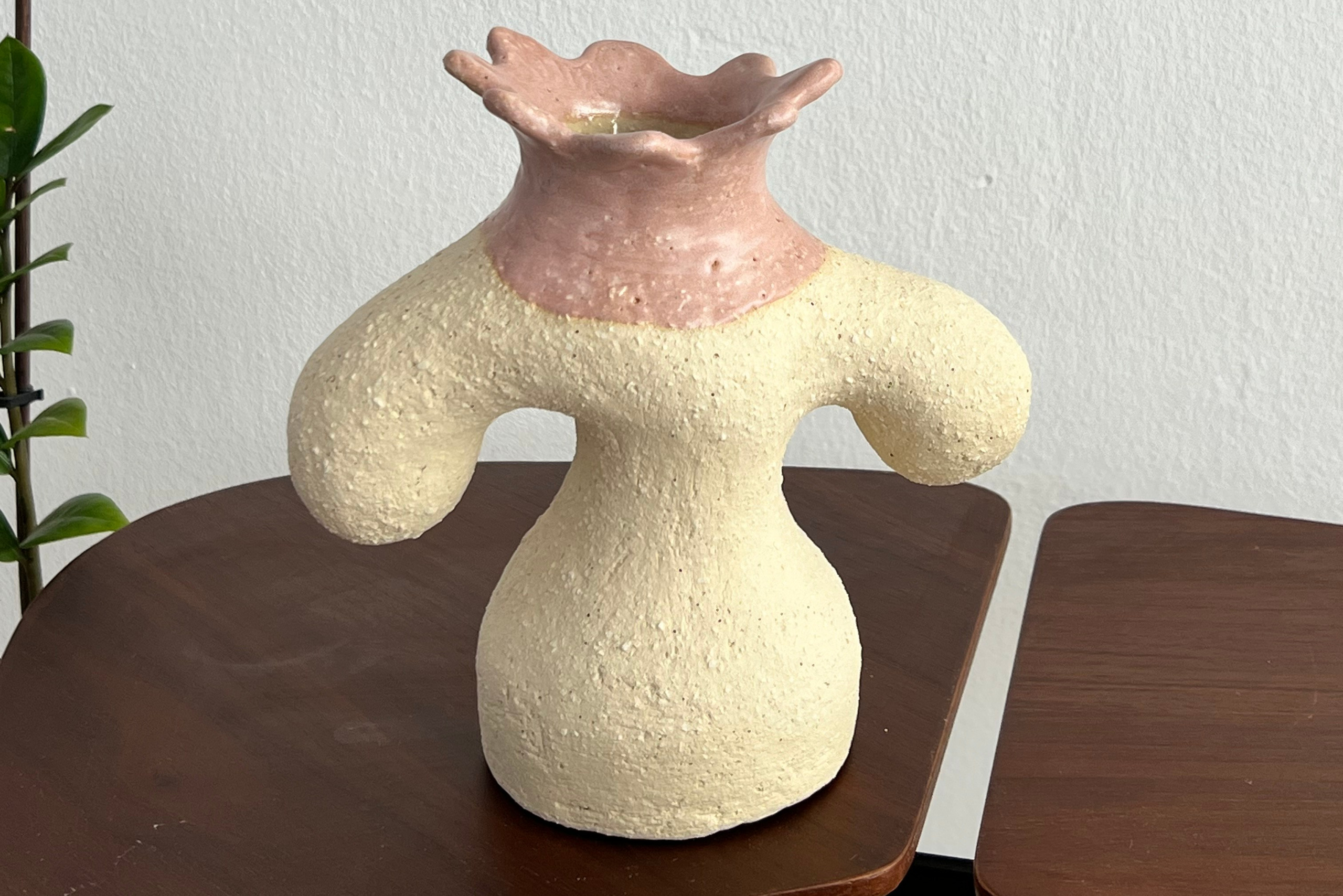 vase in a naive style in the interior